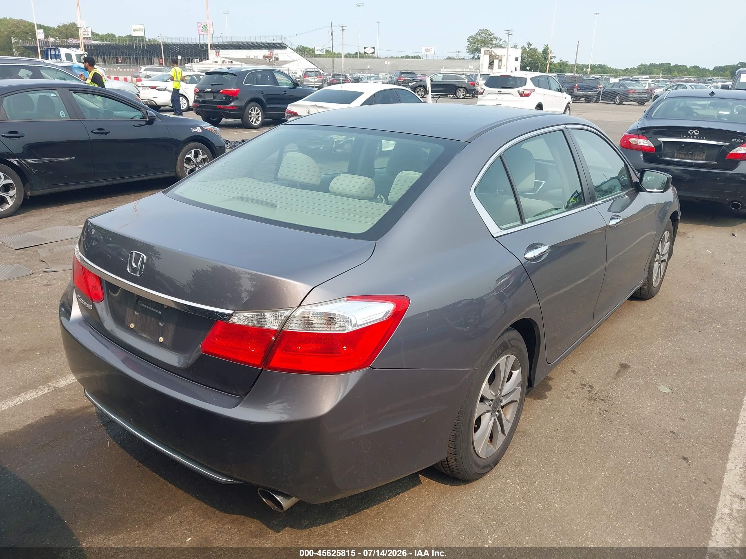 2013 Honda Accord Lx Gray vin: 1HGCR2F32DA268792