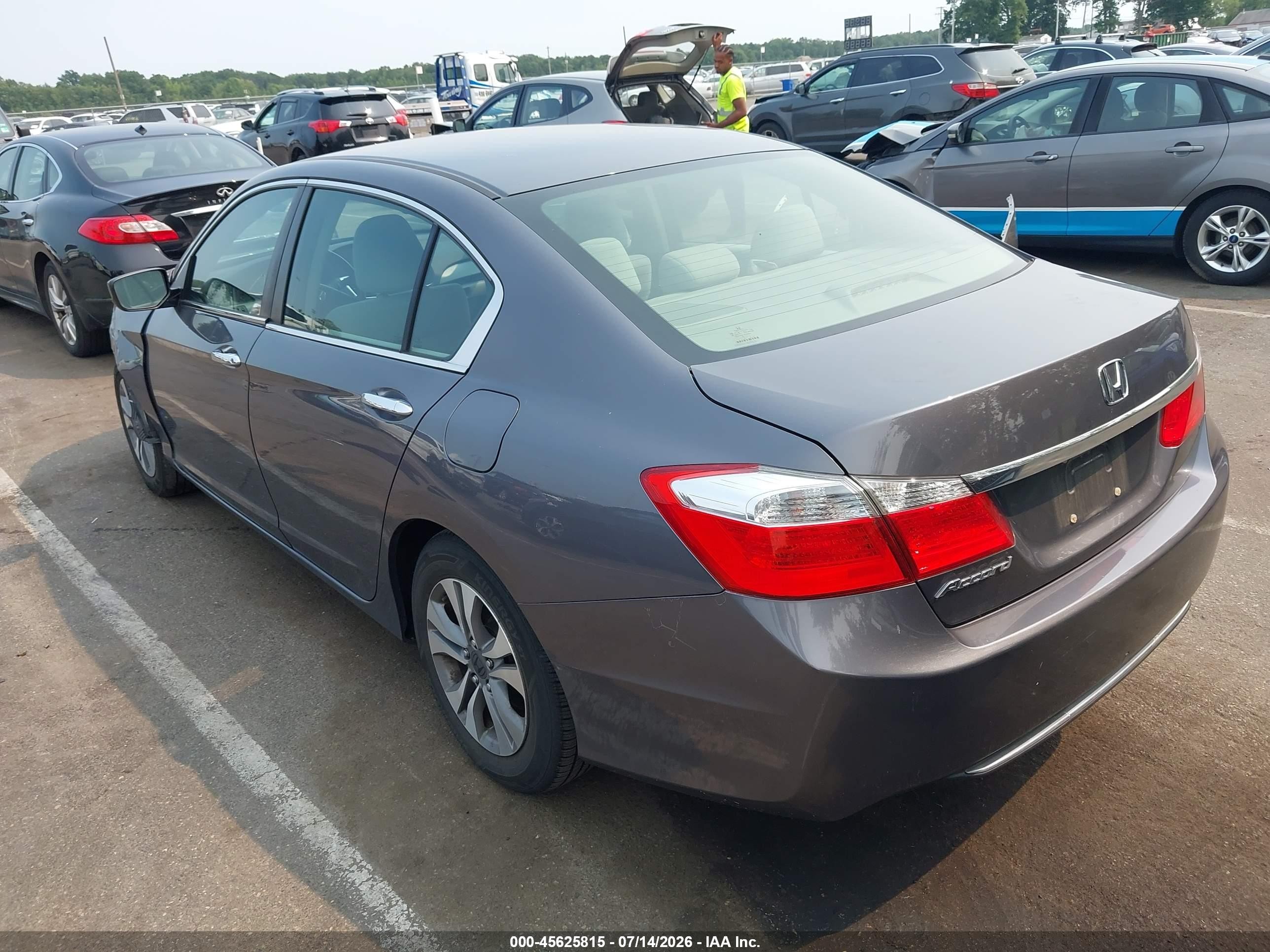 2013 Honda Accord Lx Gray vin: 1HGCR2F32DA268792