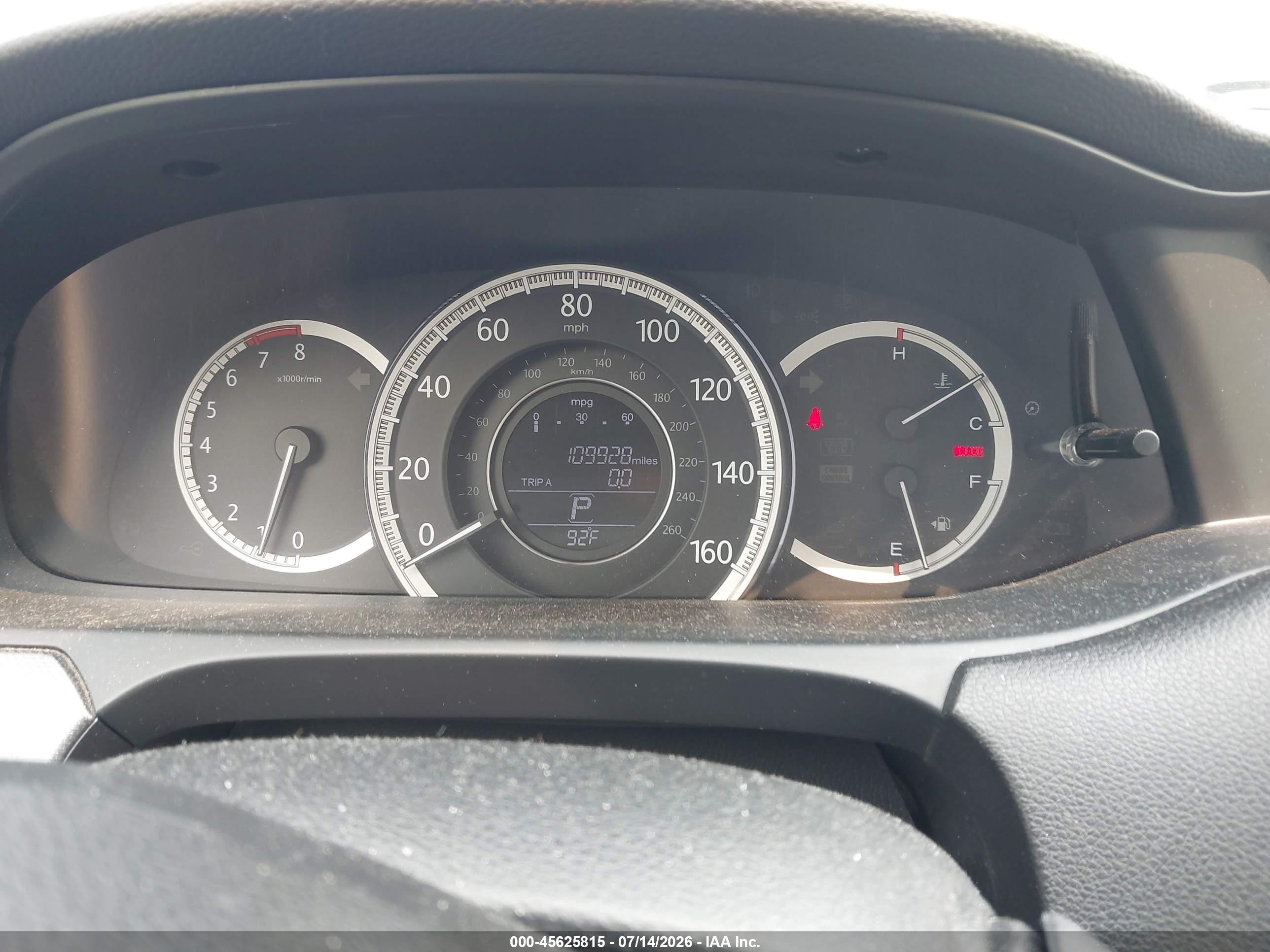 2013 Honda Accord Lx Gray vin: 1HGCR2F32DA268792