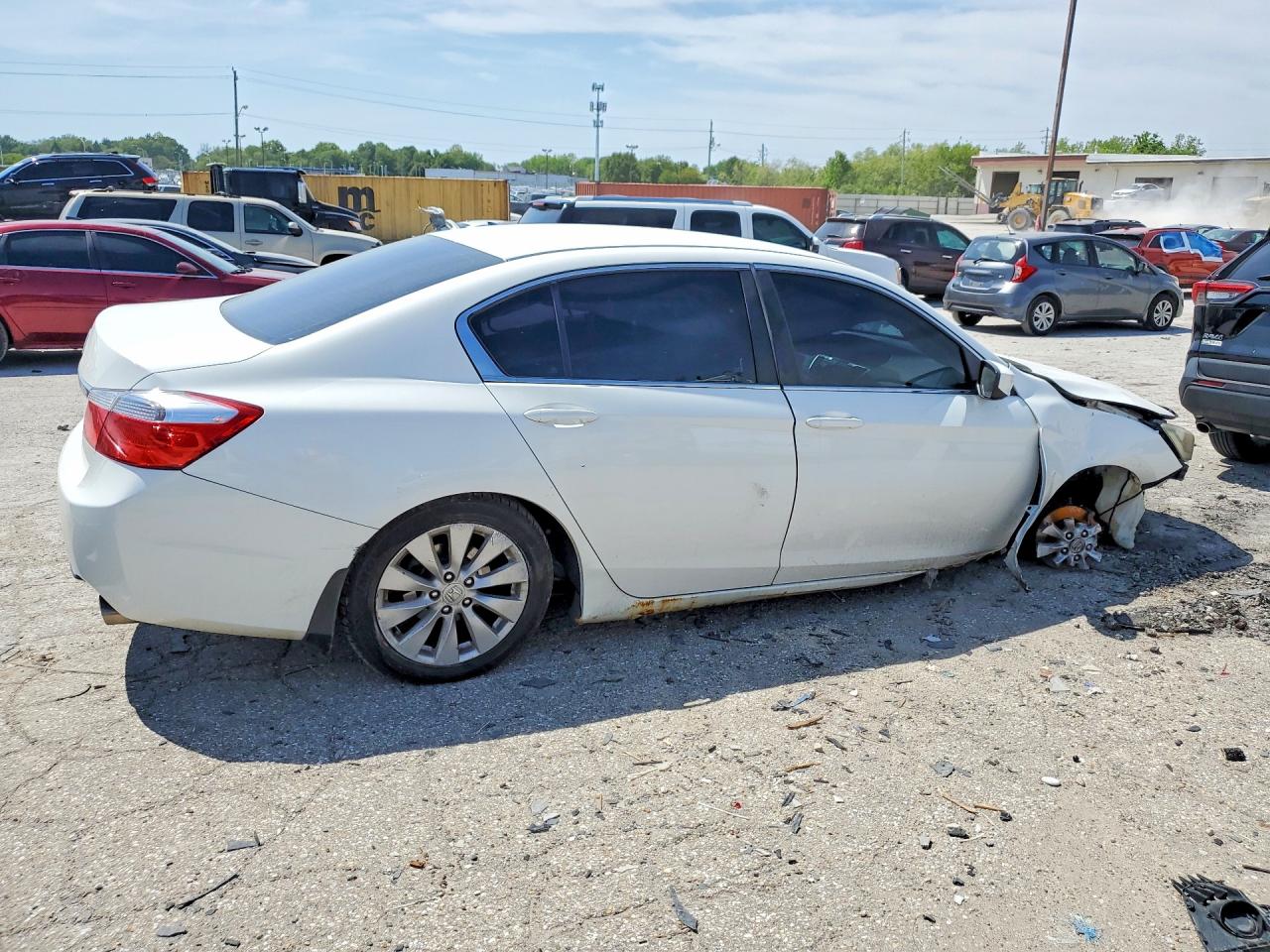 2013 Honda Accord Lx White vin: 1HGCR2F32DA803801