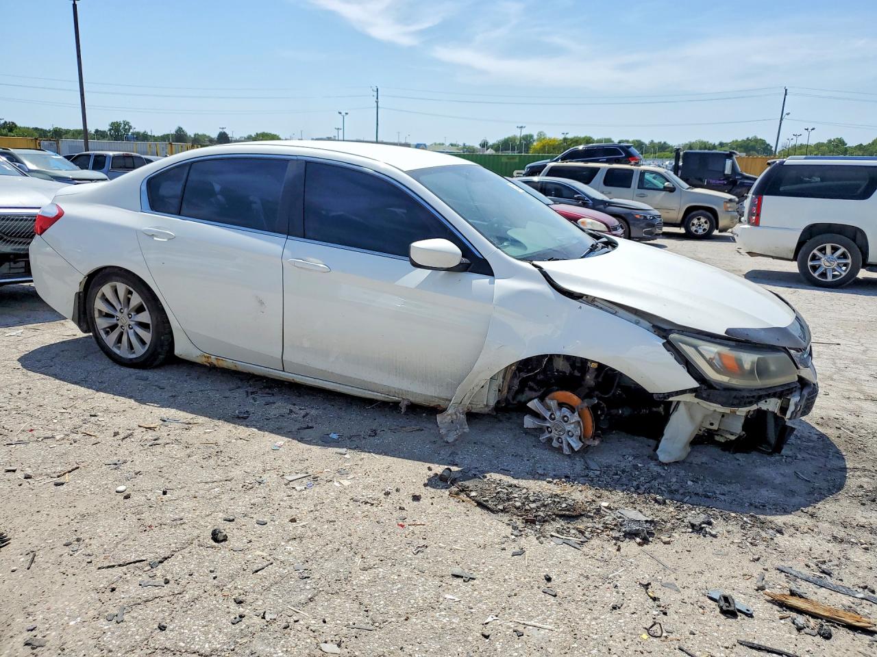 2013 Honda Accord Lx White vin: 1HGCR2F32DA803801