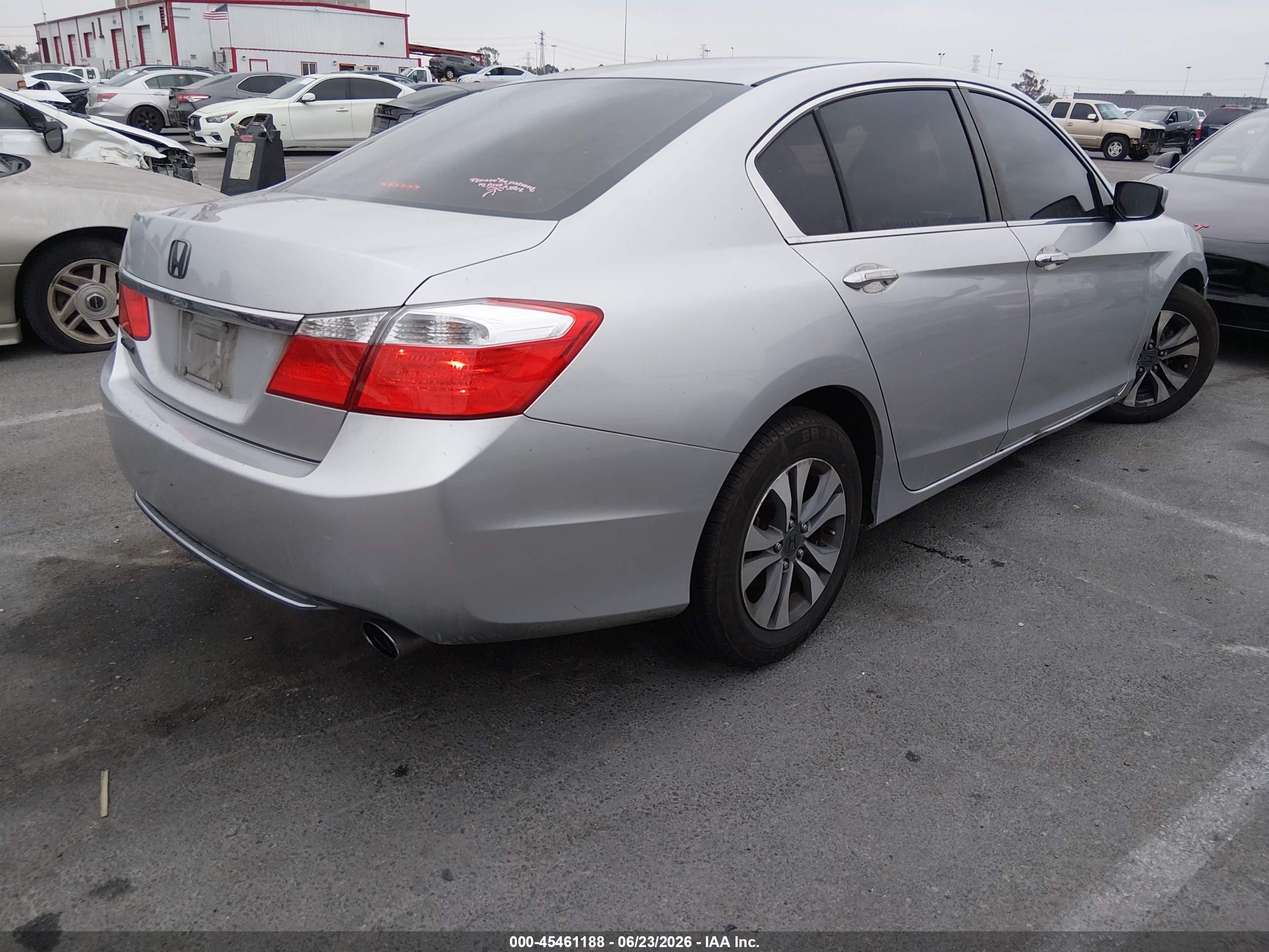 2014 Honda Accord Lx Gray vin: 1HGCR2F32EA014162