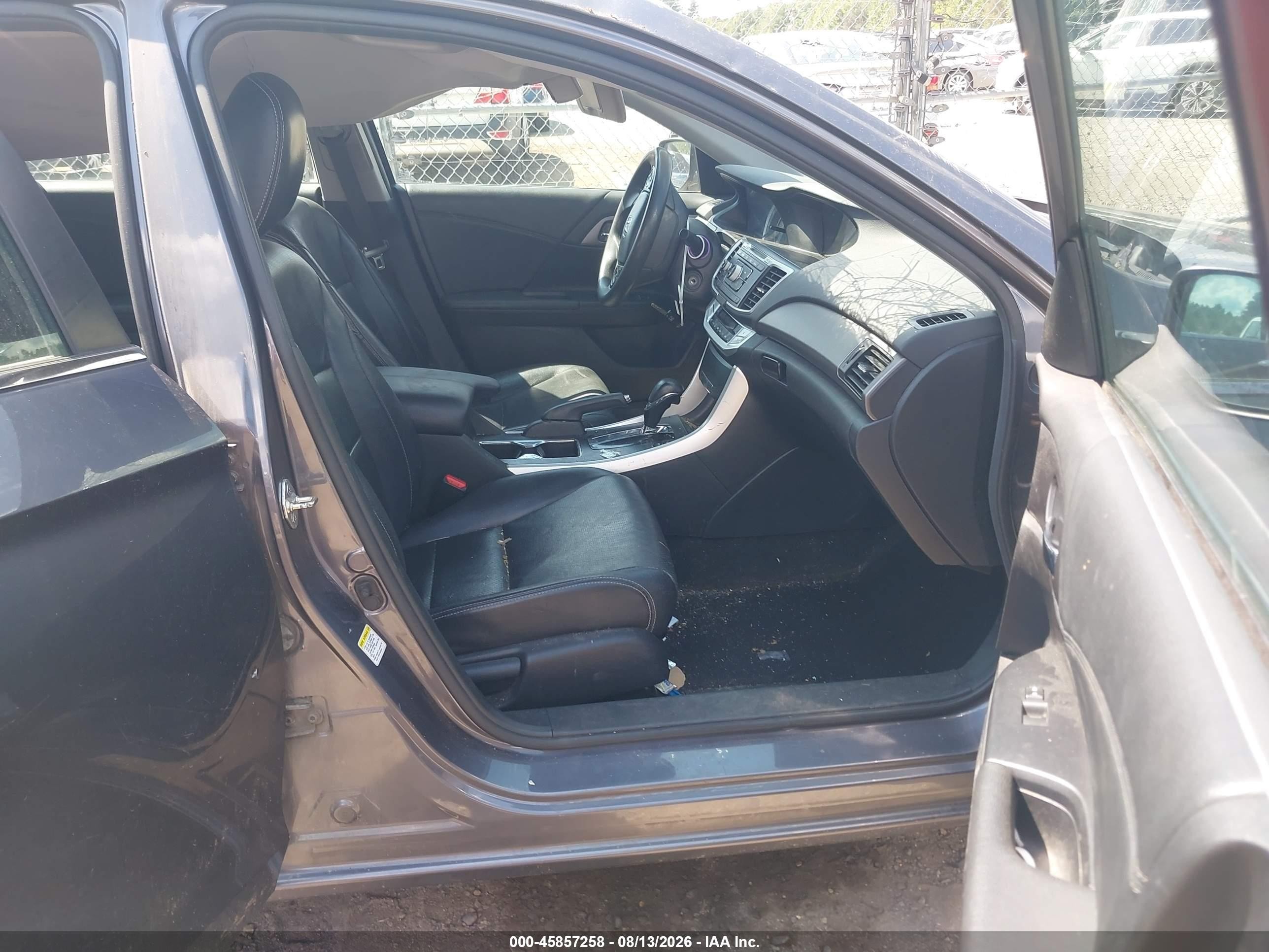 2014 Honda Accord Lx Gray vin: 1HGCR2F32EA020107