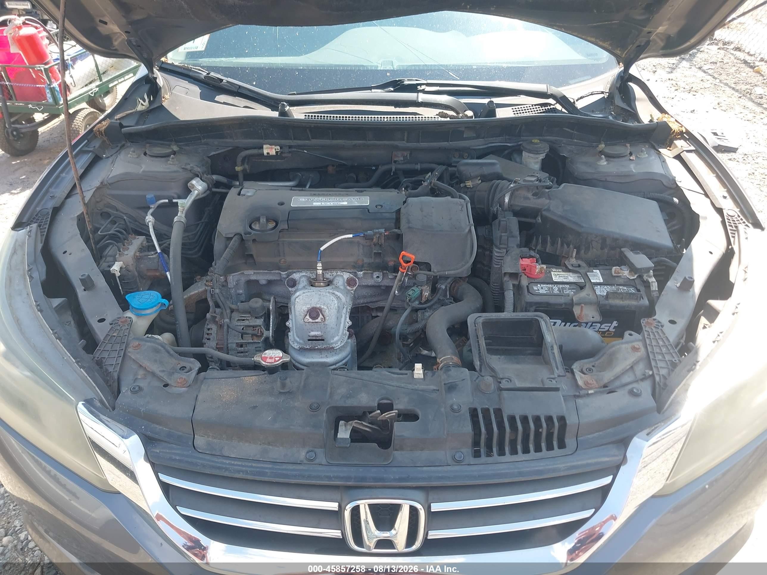 2014 Honda Accord Lx Gray vin: 1HGCR2F32EA020107