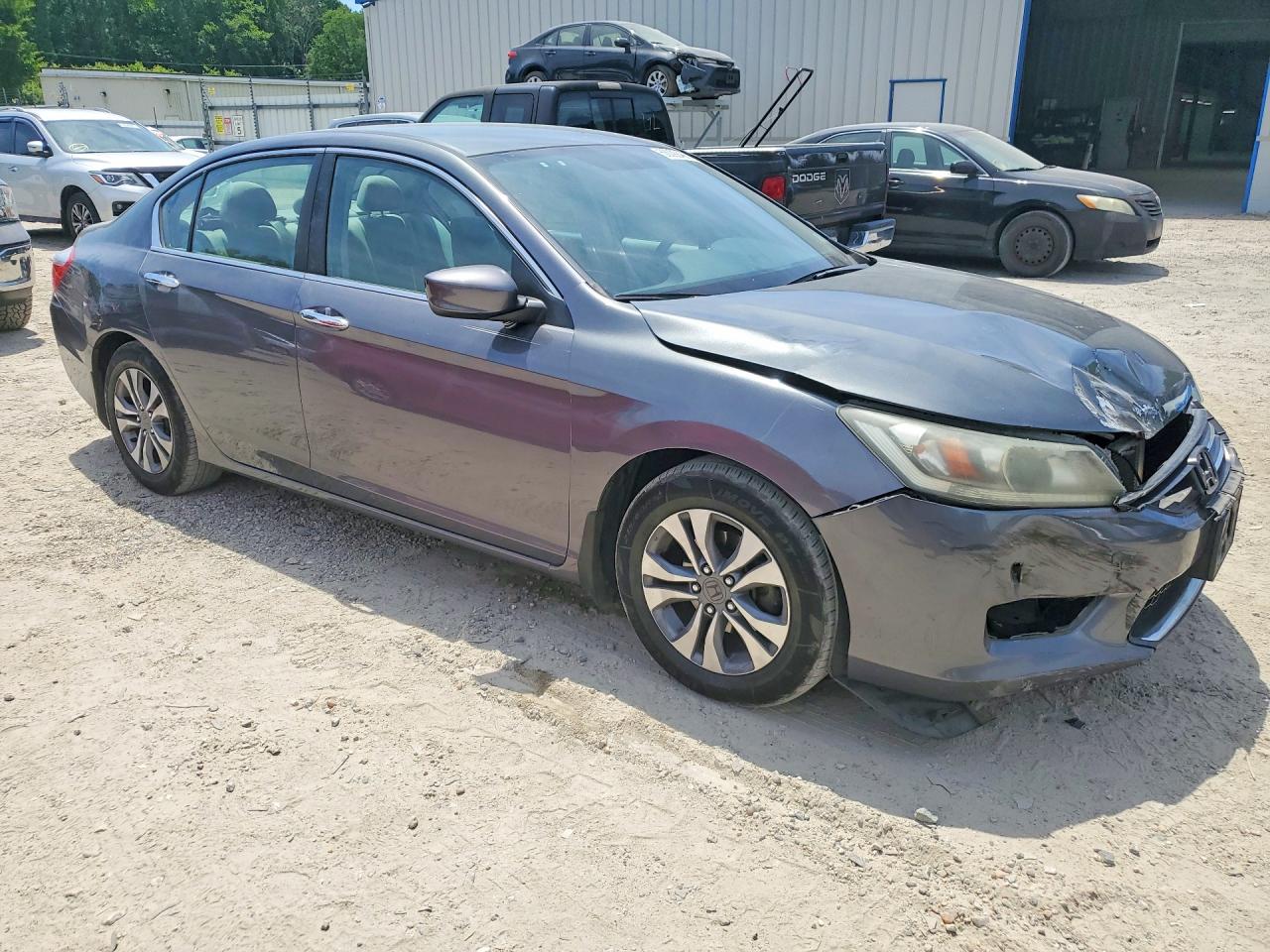 2014 Honda Accord Lx Gray vin: 1HGCR2F32EA042933