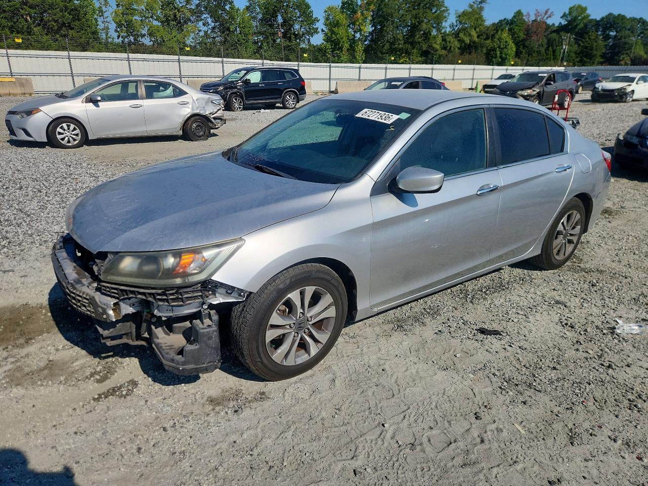 2014 Honda Accord Lx Silver vin: 1HGCR2F32EA064284