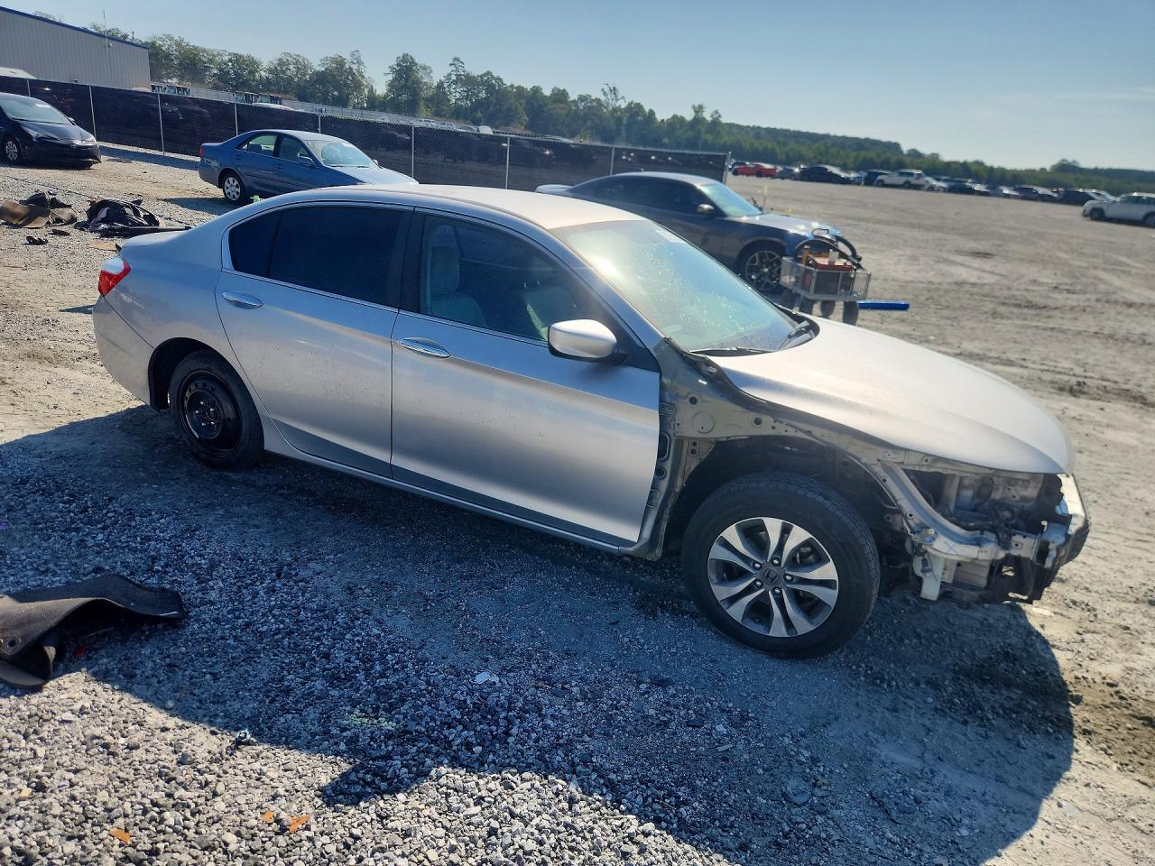 2014 Honda Accord Lx Silver vin: 1HGCR2F32EA064284
