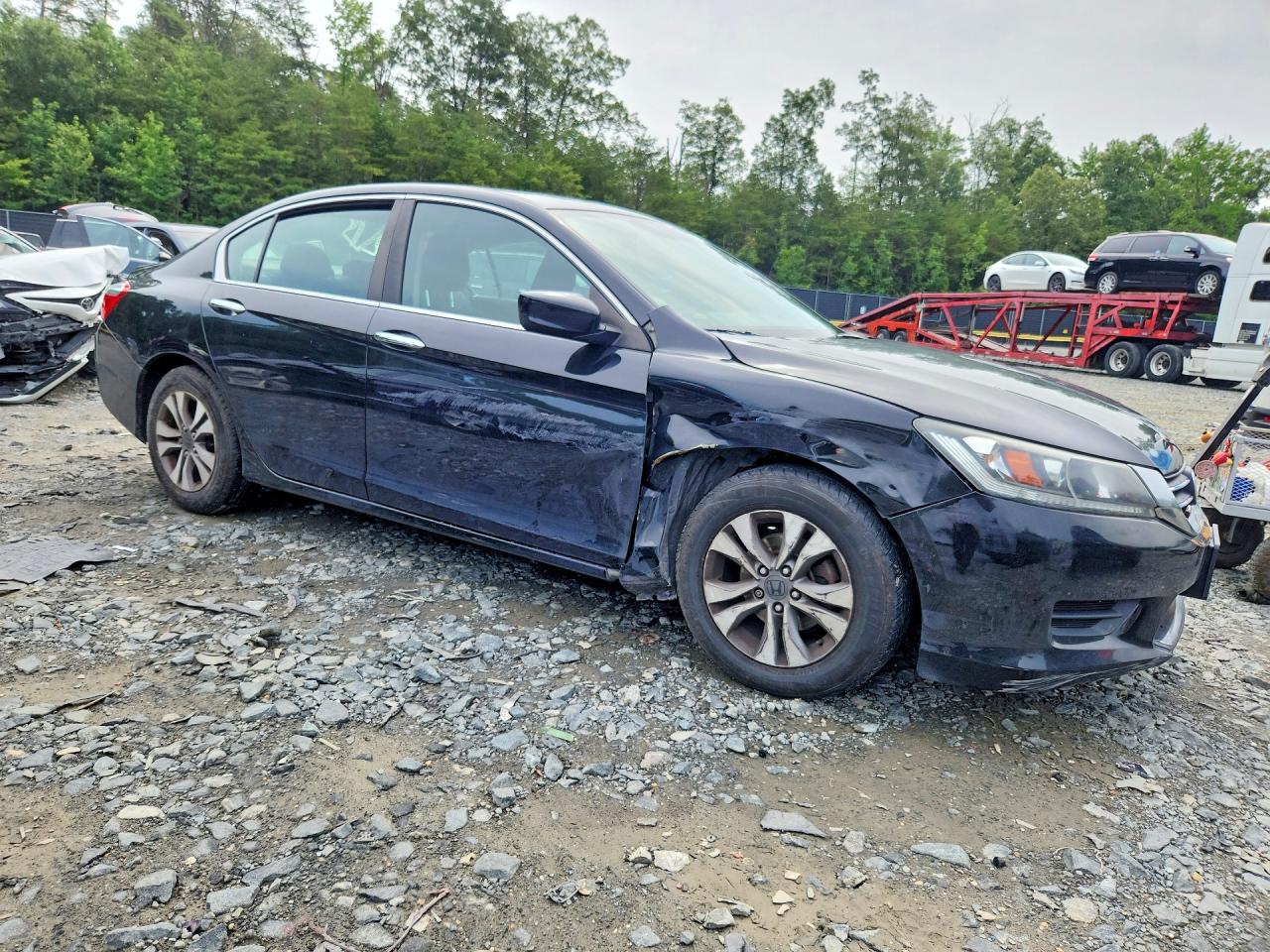 2014 Honda Accord Lx Black vin: 1HGCR2F32EA073387