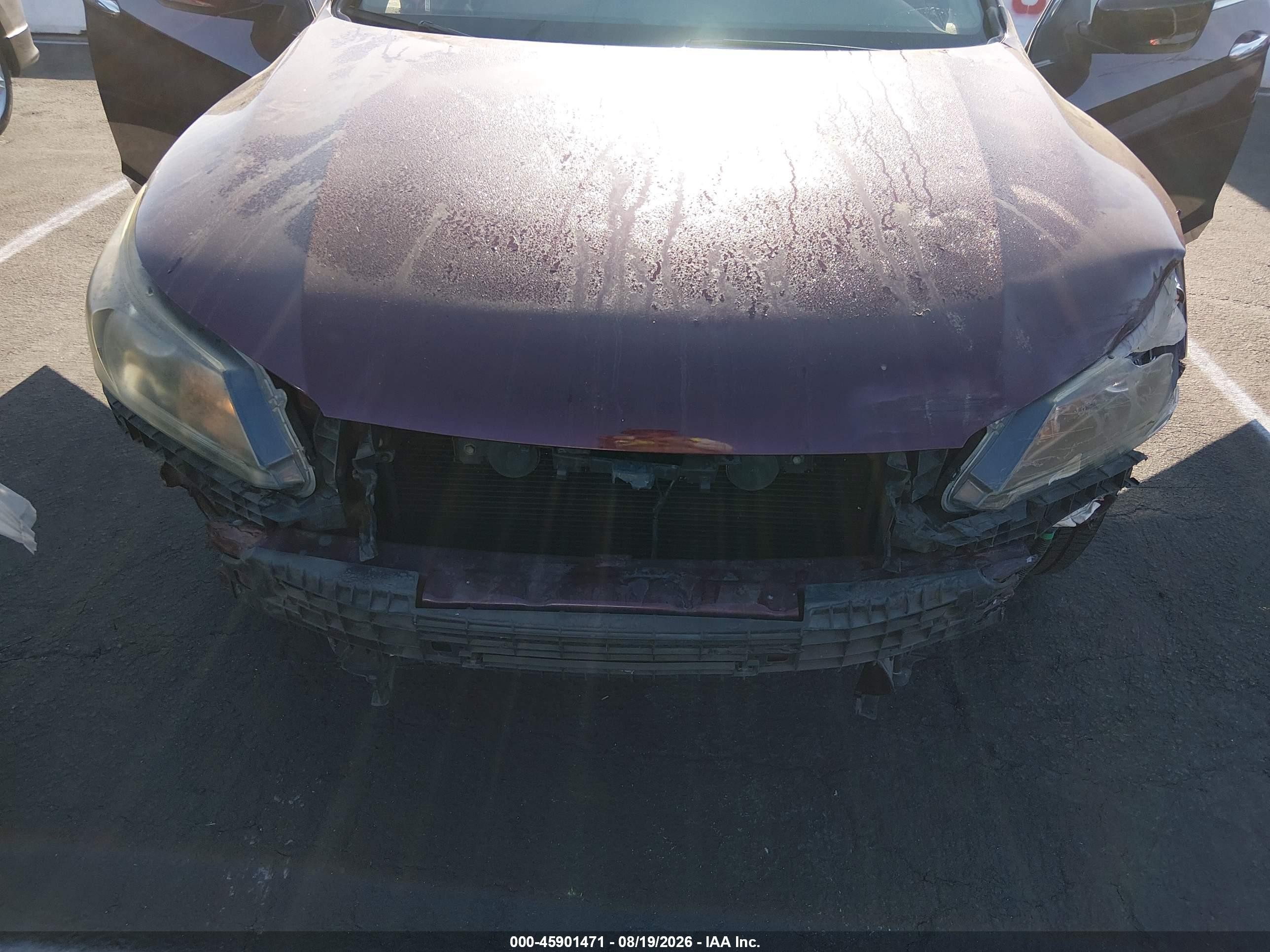 2014 Honda Accord Lx Burgundy vin: 1HGCR2F32EA085443