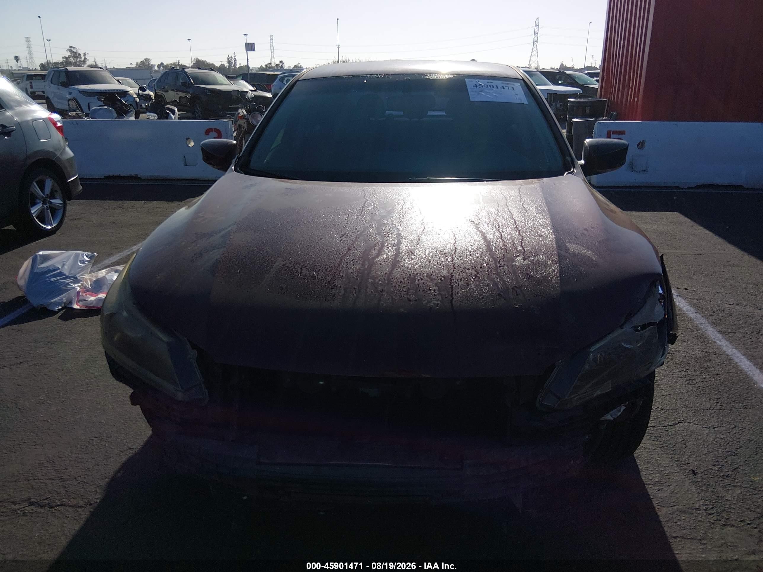 2014 Honda Accord Lx Burgundy vin: 1HGCR2F32EA085443