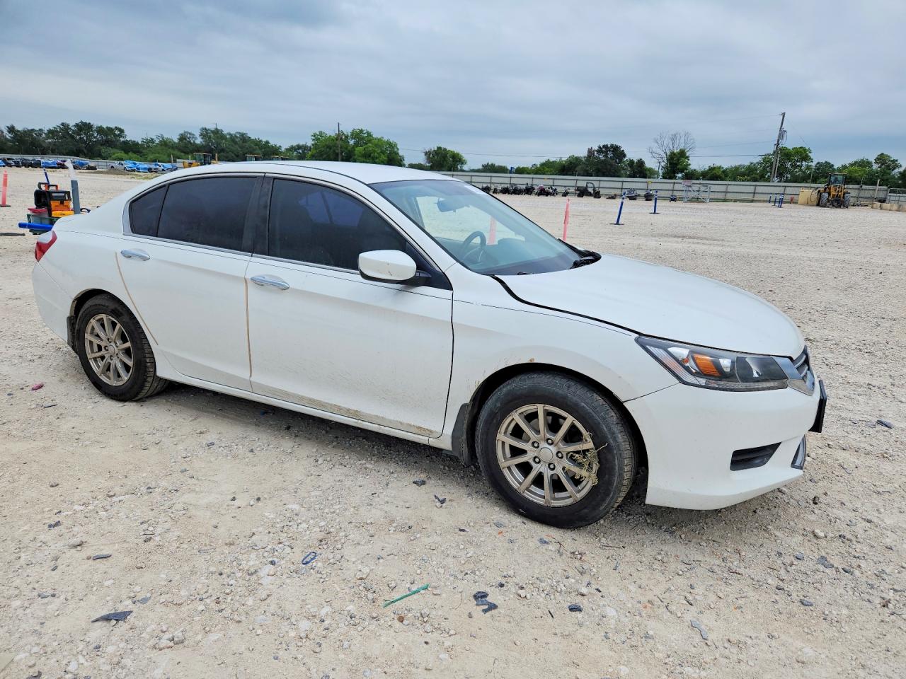 2014 Honda Accord Lx White vin: 1HGCR2F32EA086169