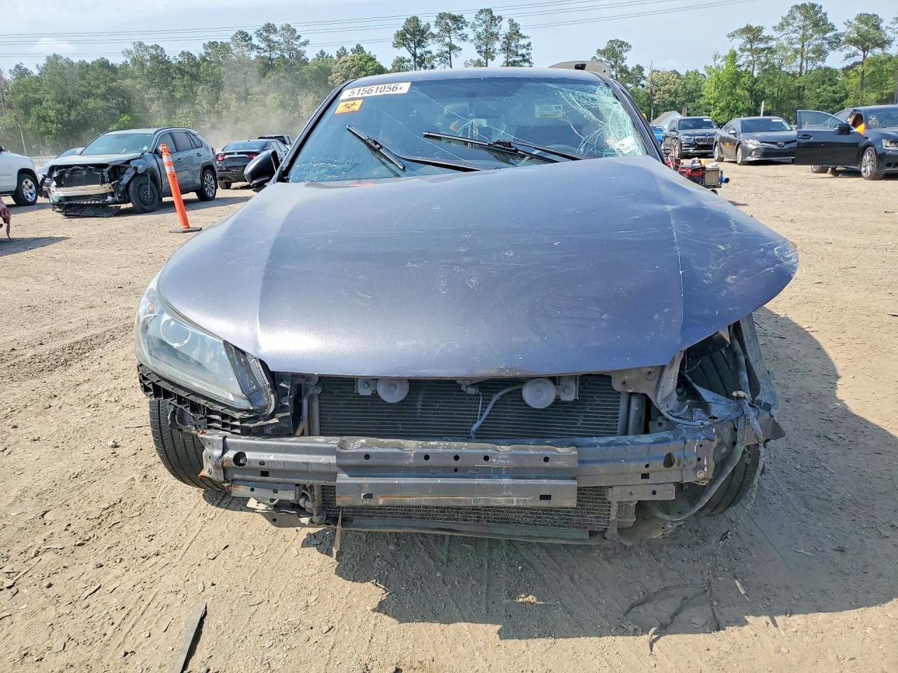 2014 Honda Accord Lx Gray vin: 1HGCR2F32EA086995