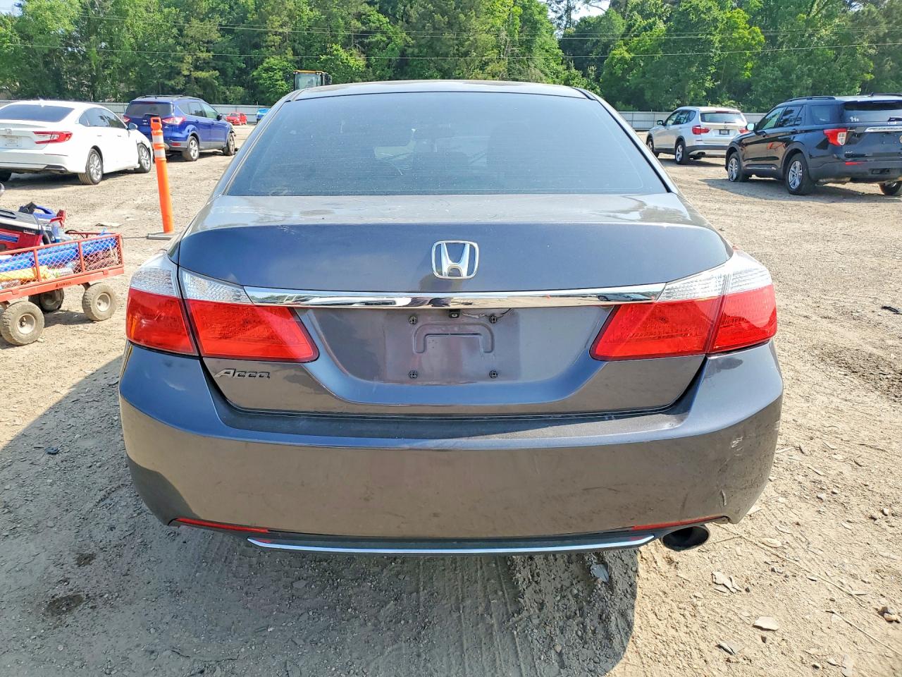 2014 Honda Accord Lx Gray vin: 1HGCR2F32EA086995