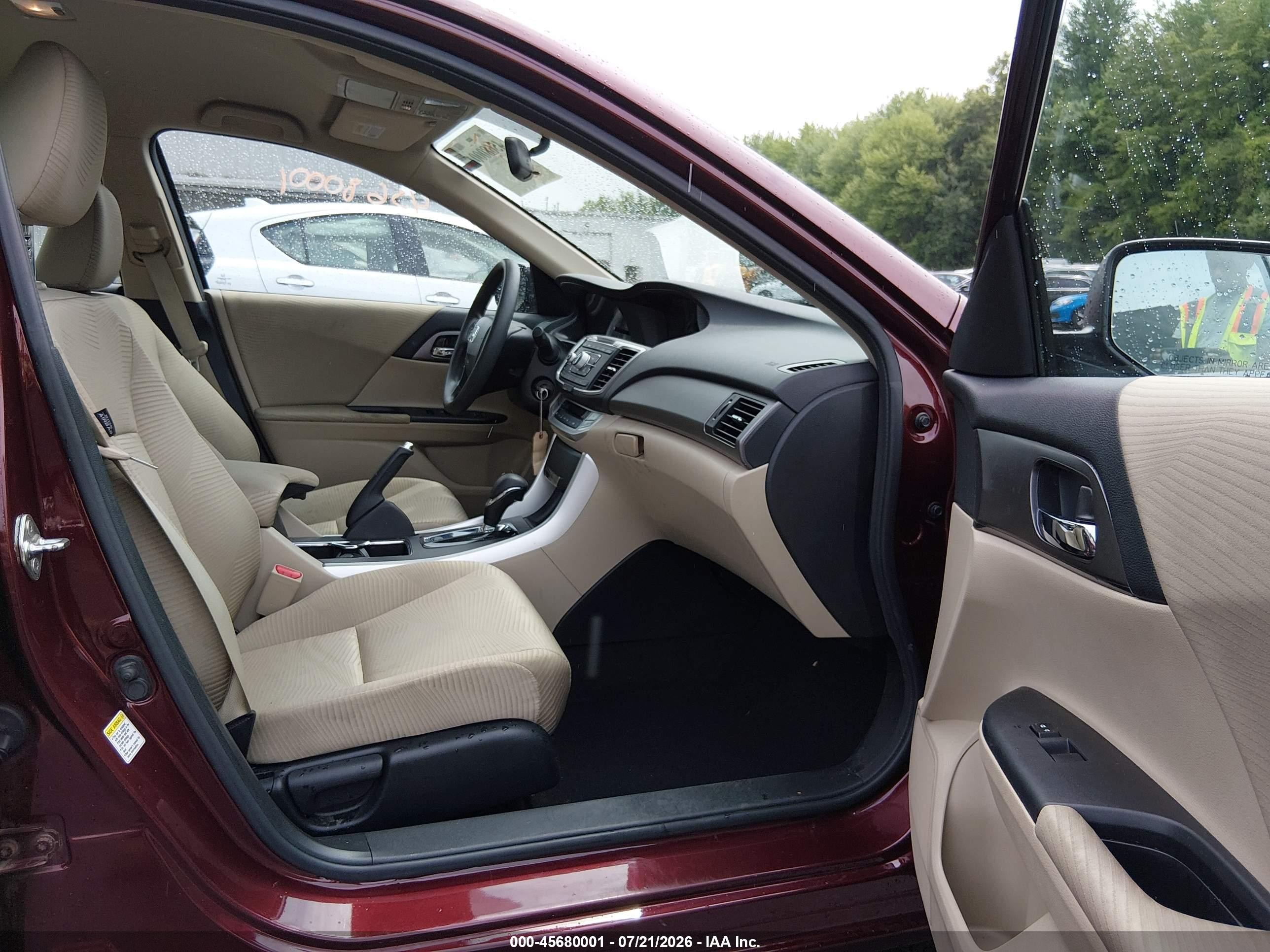 2014 Honda Accord Lx Burgundy vin: 1HGCR2F32EA094269