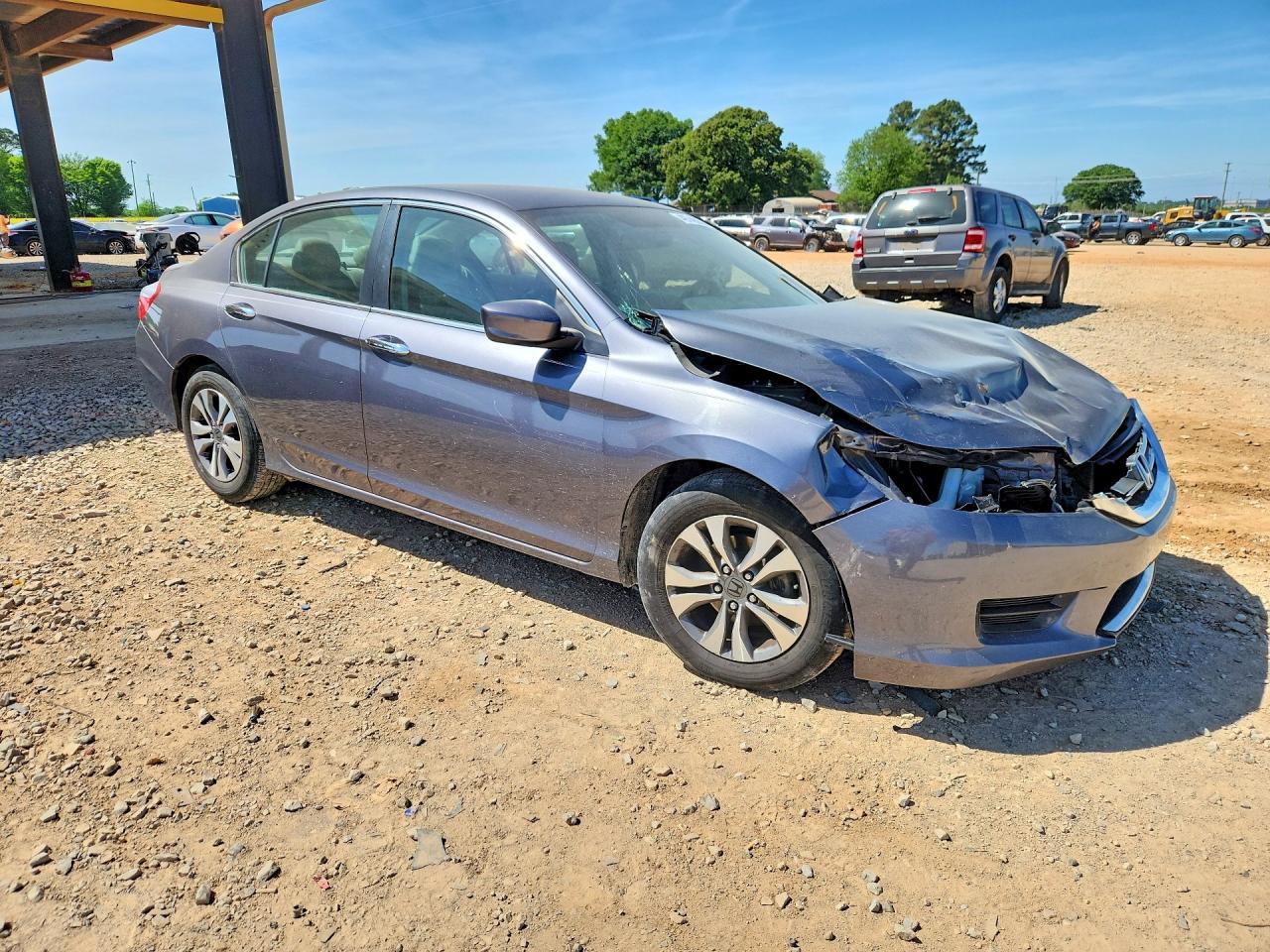 2014 Honda Accord Lx Gray vin: 1HGCR2F32EA112334