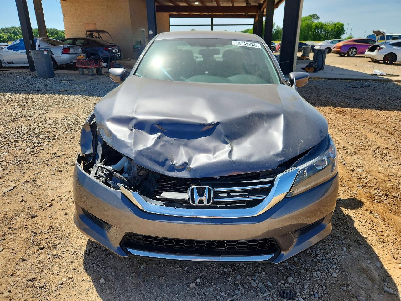 2014 Honda Accord Lx Gray vin: 1HGCR2F32EA112334