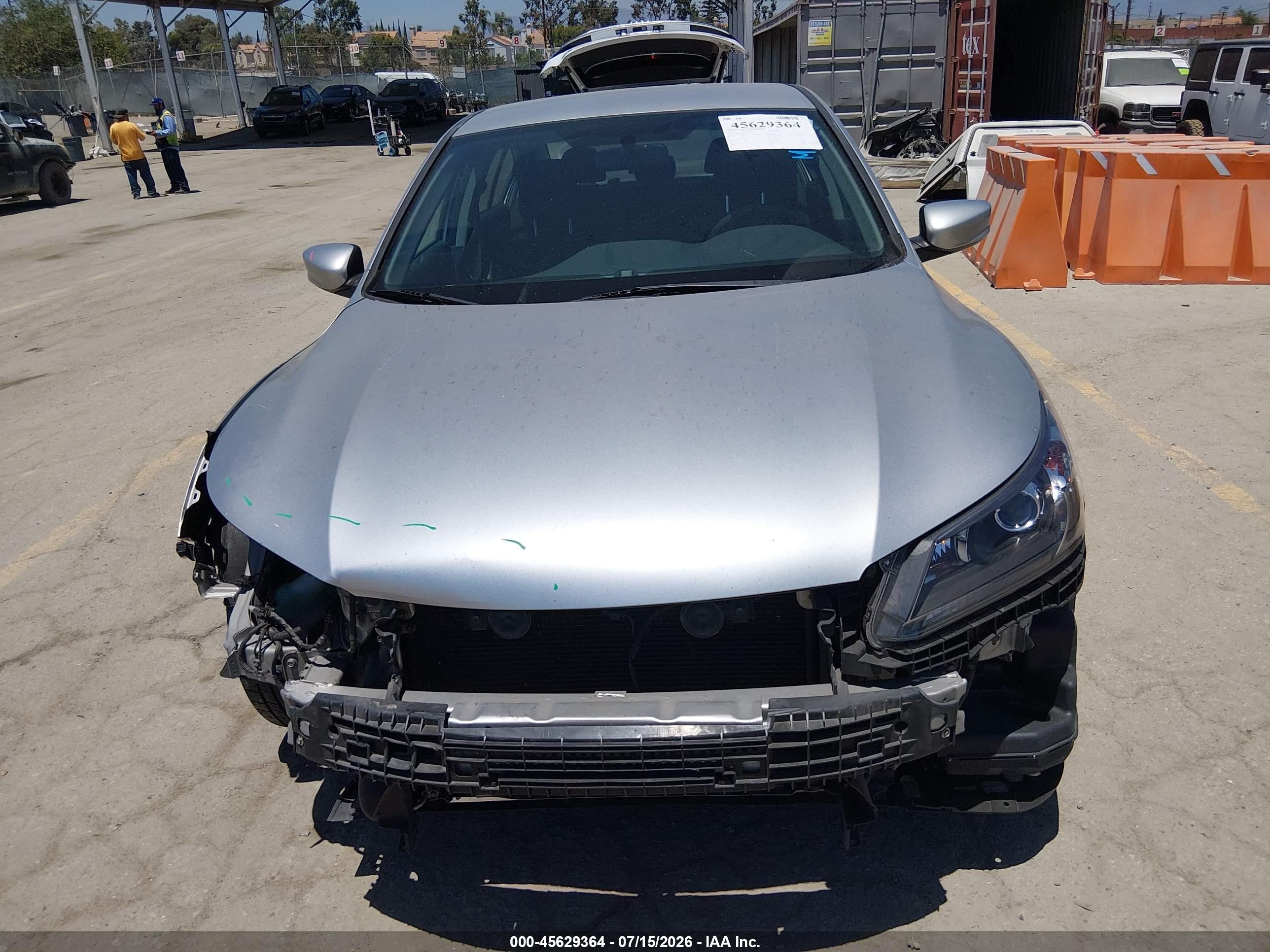2014 Honda Accord Lx Silver vin: 1HGCR2F32EA112348