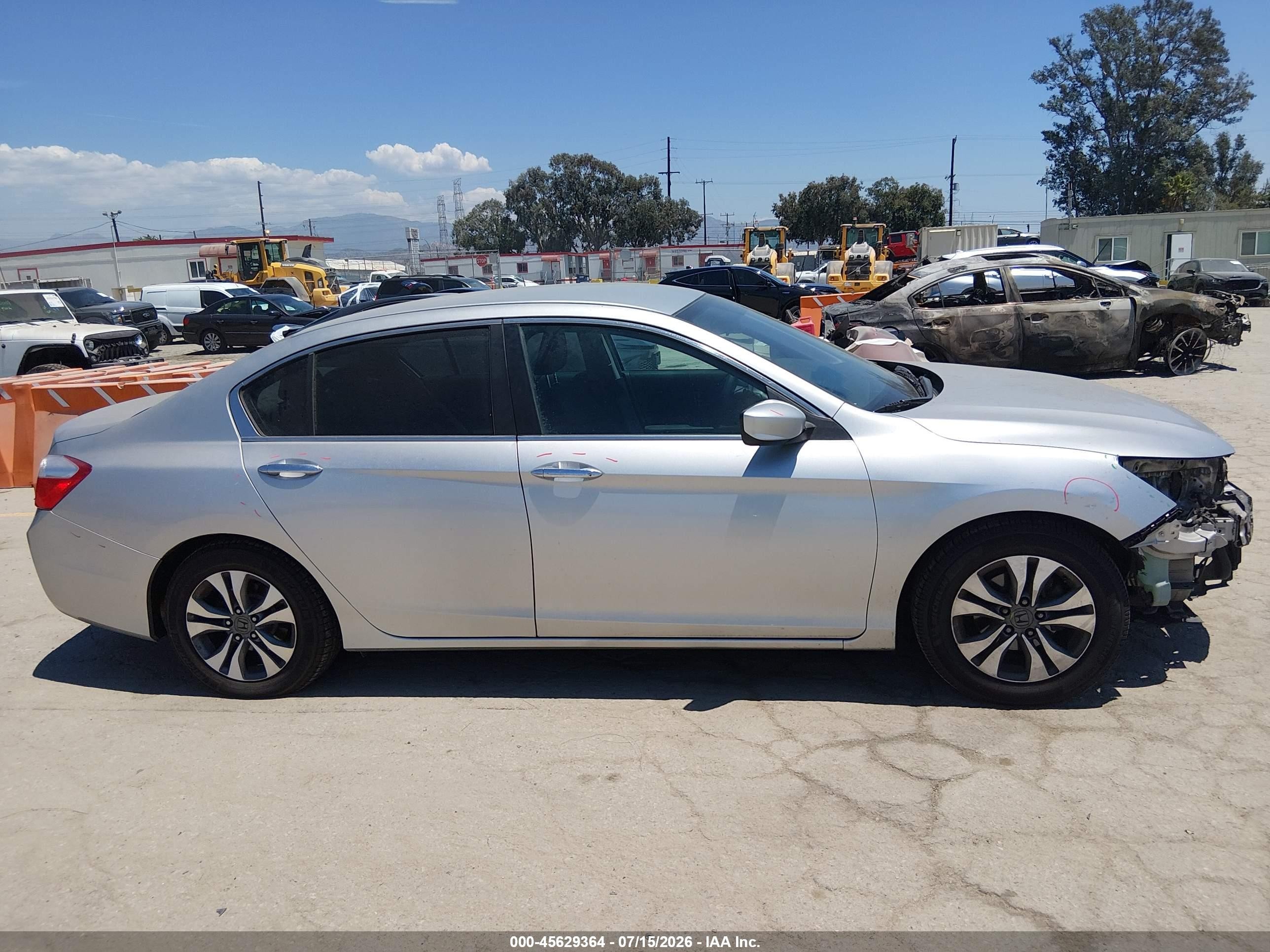 2014 Honda Accord Lx Silver vin: 1HGCR2F32EA112348