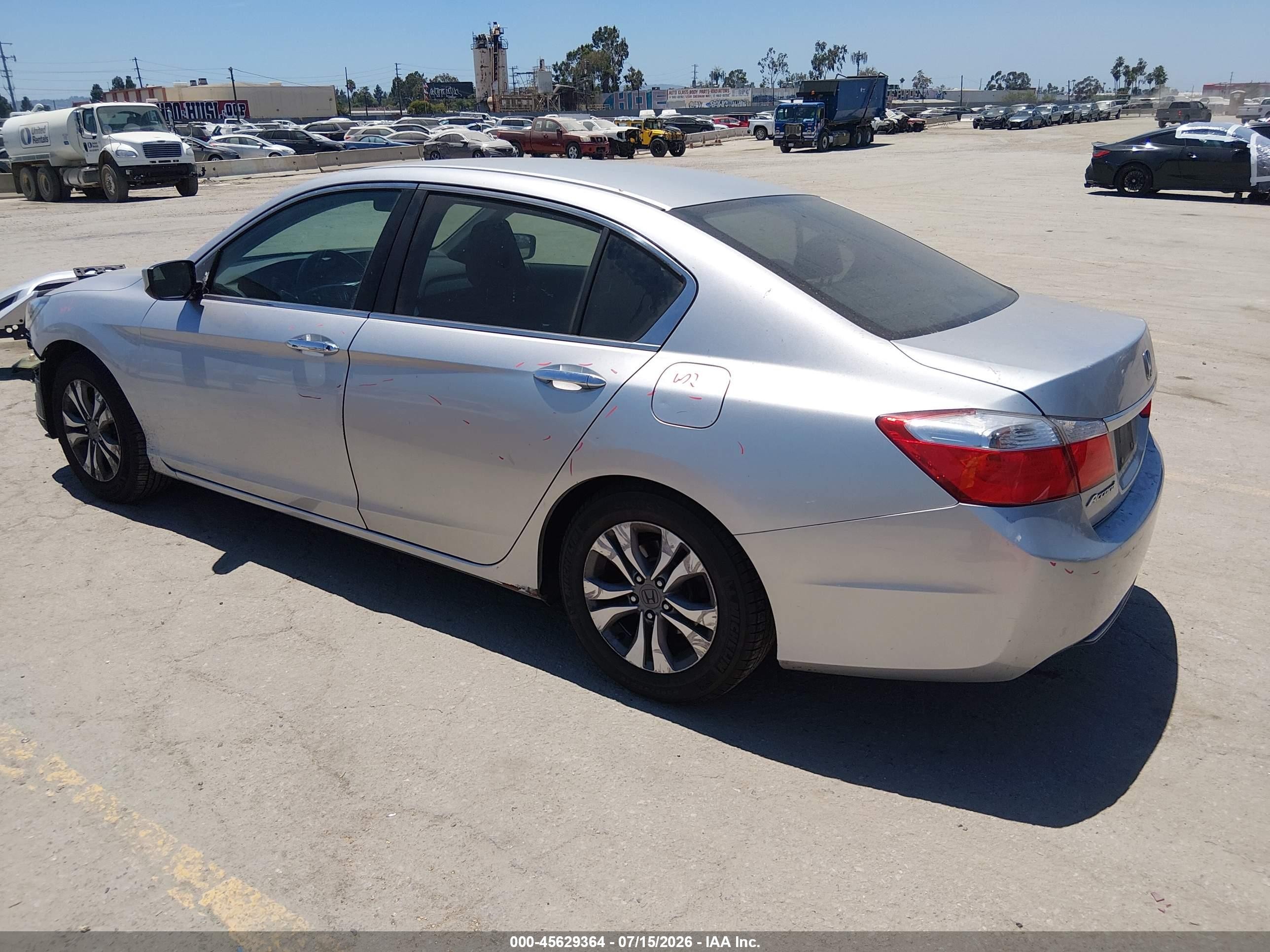 2014 Honda Accord Lx Silver vin: 1HGCR2F32EA112348