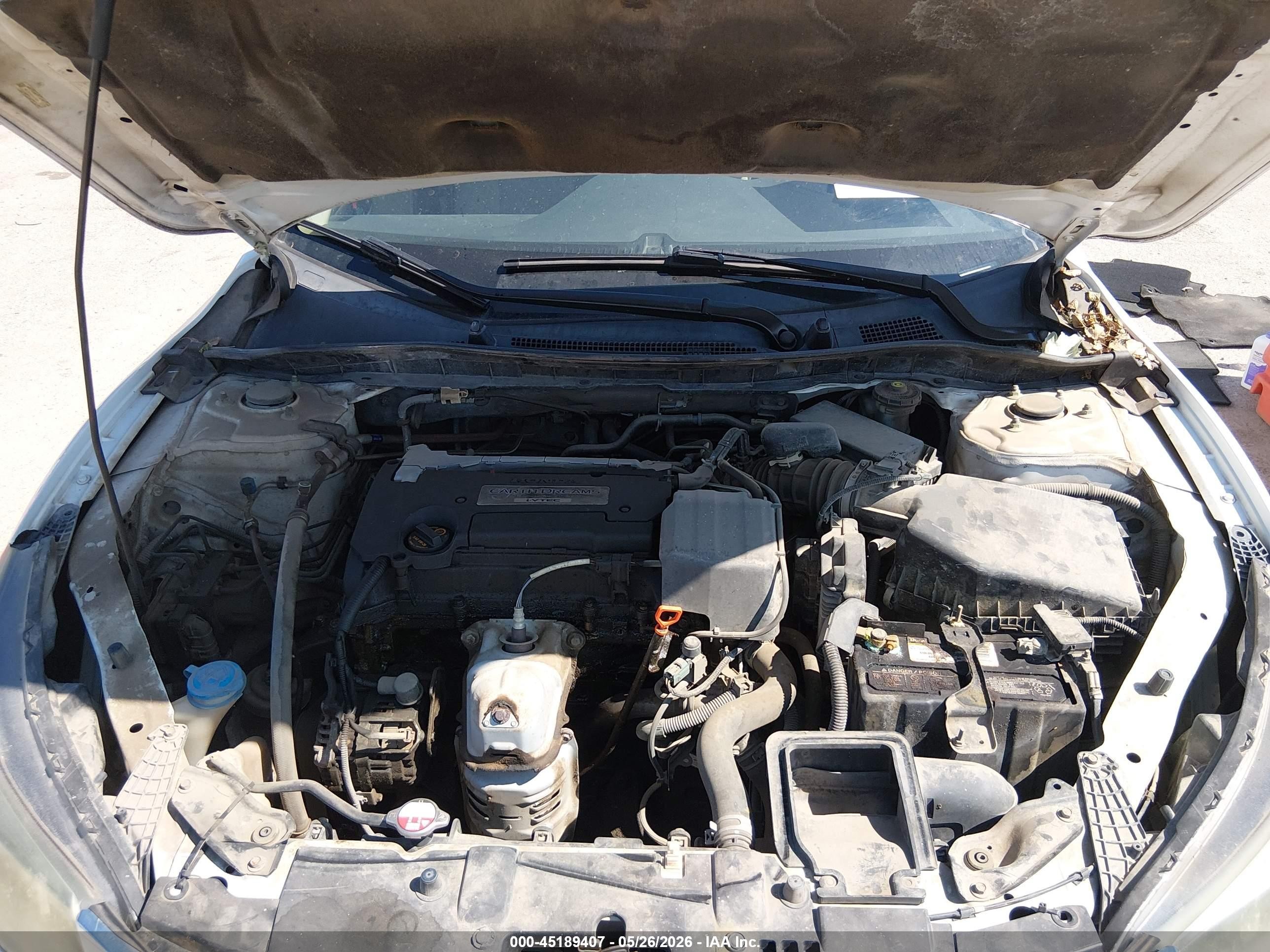 2014 Honda Accord Lx White vin: 1HGCR2F32EA136228