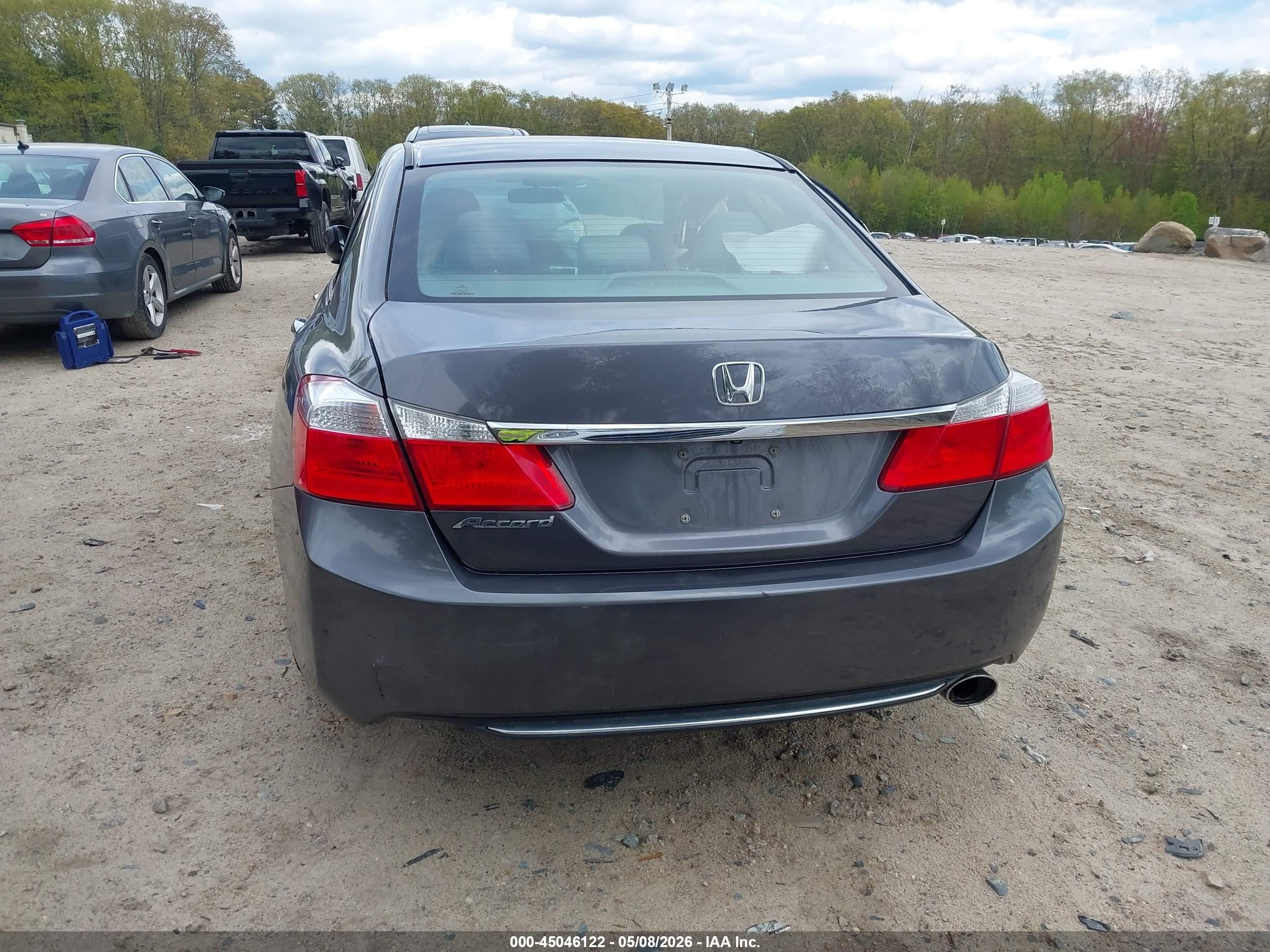 2014 Honda Accord Lx Gray vin: 1HGCR2F32EA149884