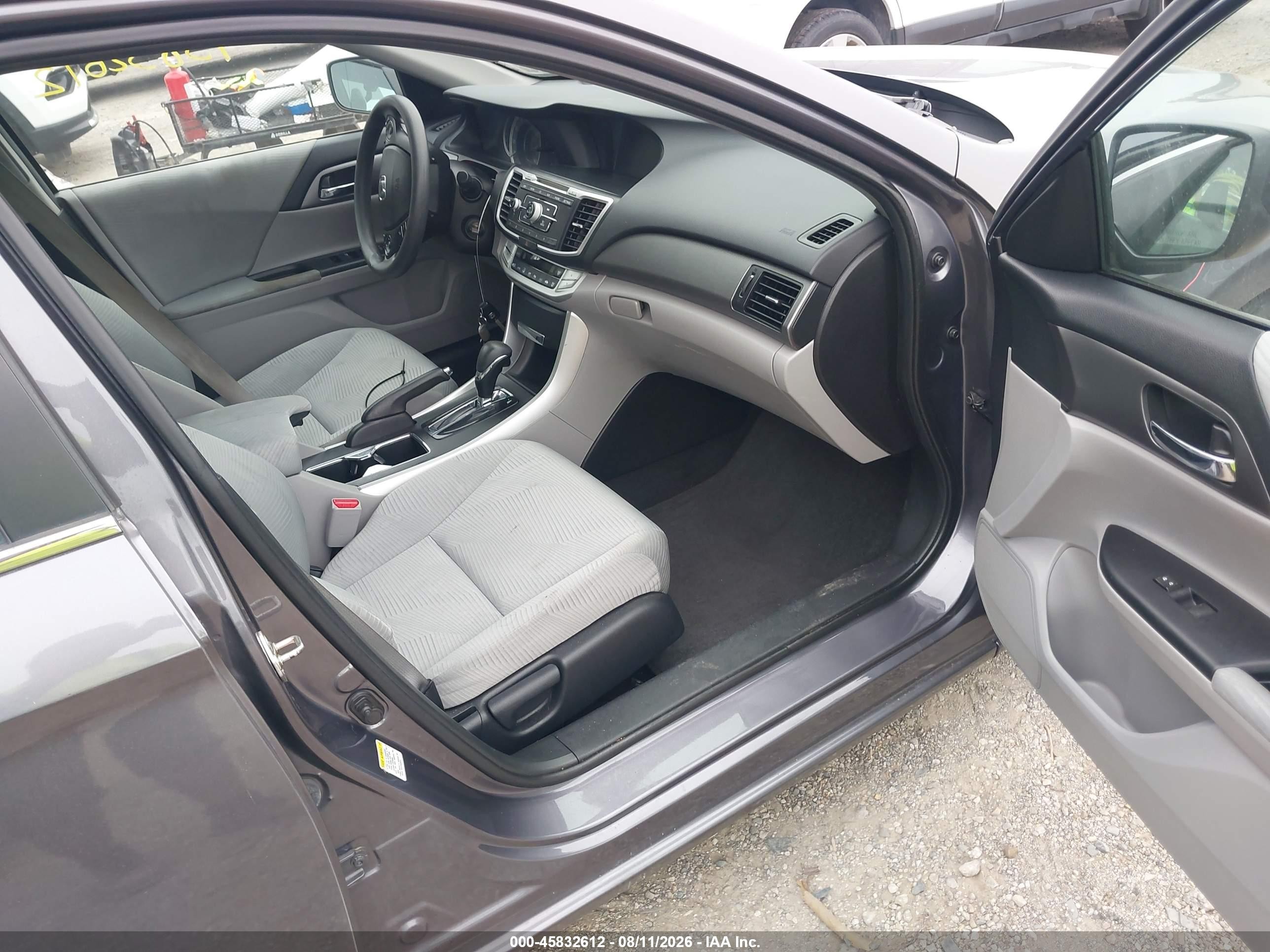 2014 Honda Accord Lx Gray vin: 1HGCR2F32EA158889