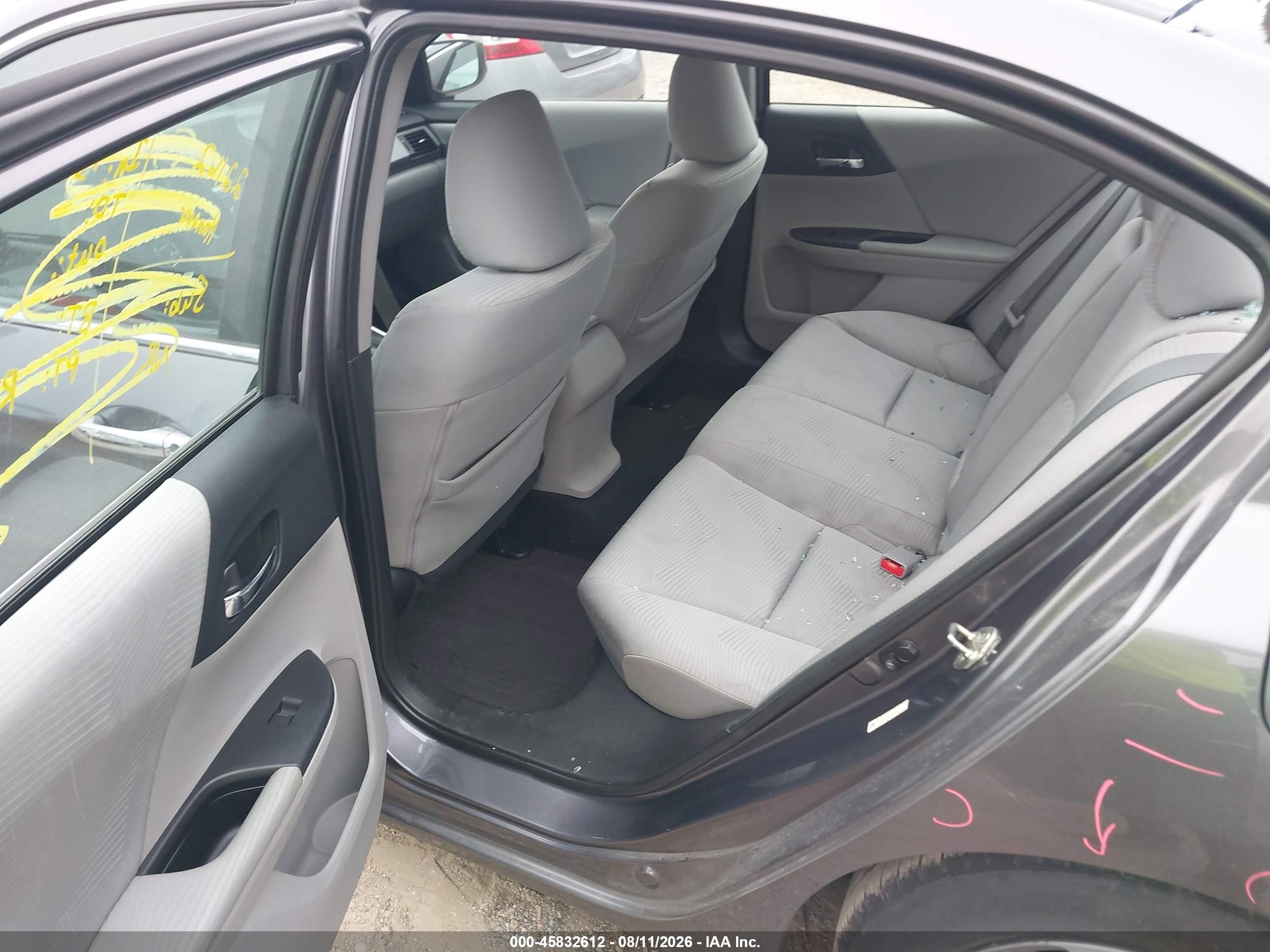 2014 Honda Accord Lx Gray vin: 1HGCR2F32EA158889