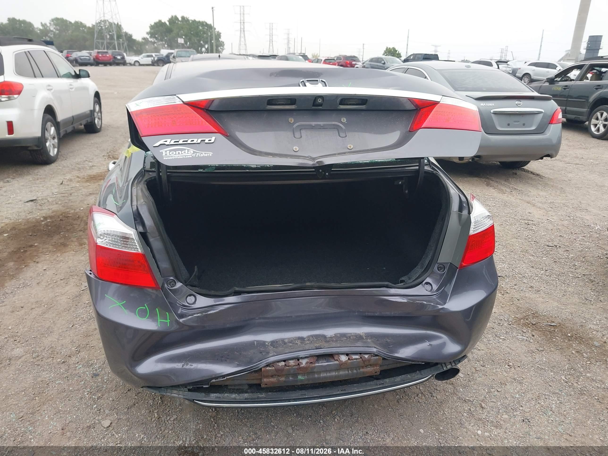 2014 Honda Accord Lx Gray vin: 1HGCR2F32EA158889