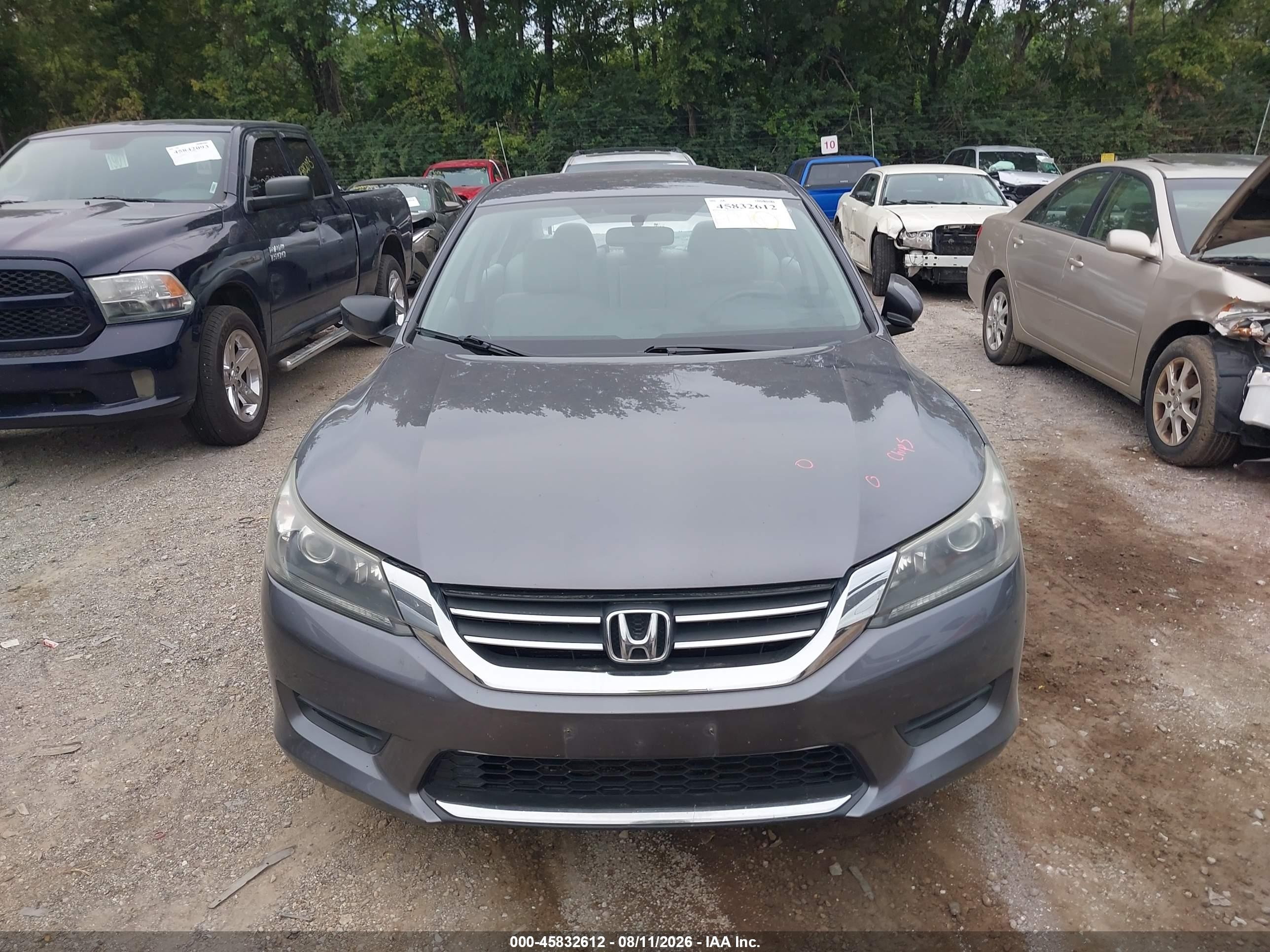 2014 Honda Accord Lx Gray vin: 1HGCR2F32EA158889