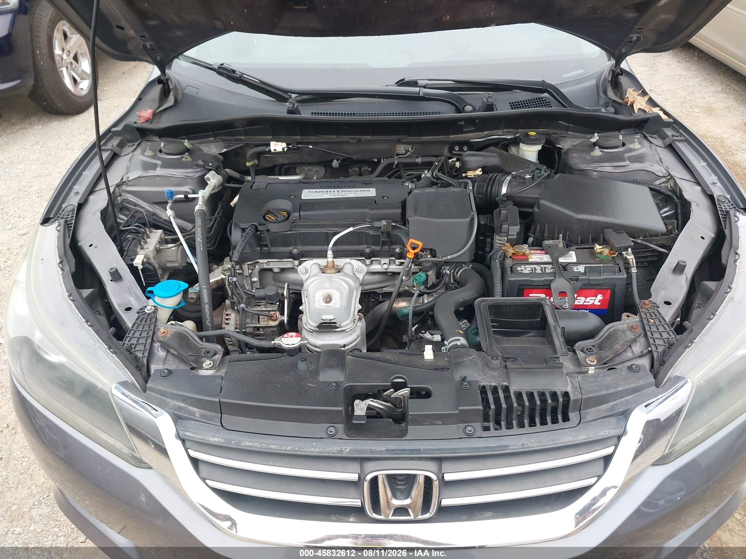 2014 Honda Accord Lx Gray vin: 1HGCR2F32EA158889