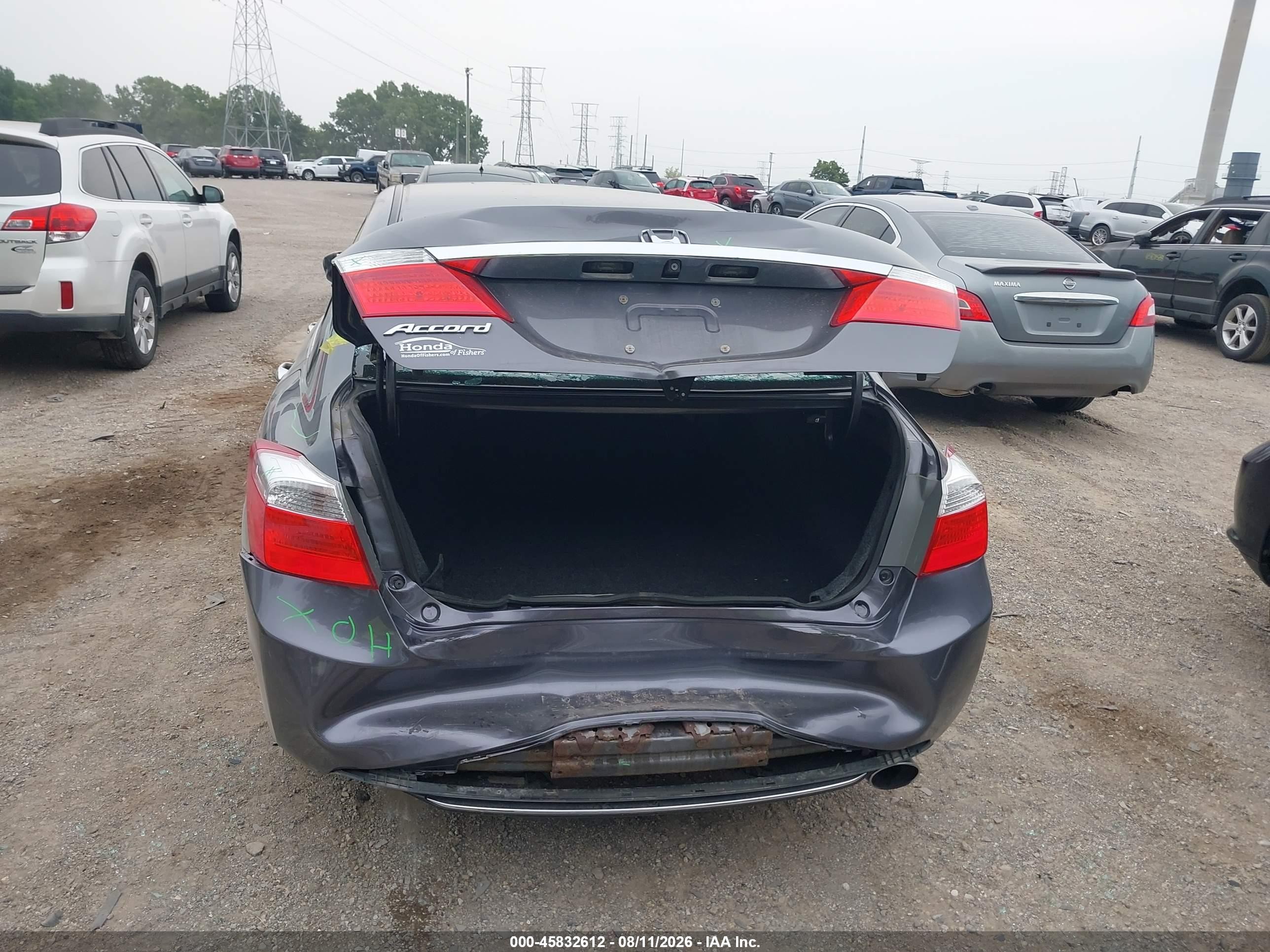 2014 Honda Accord Lx Gray vin: 1HGCR2F32EA158889