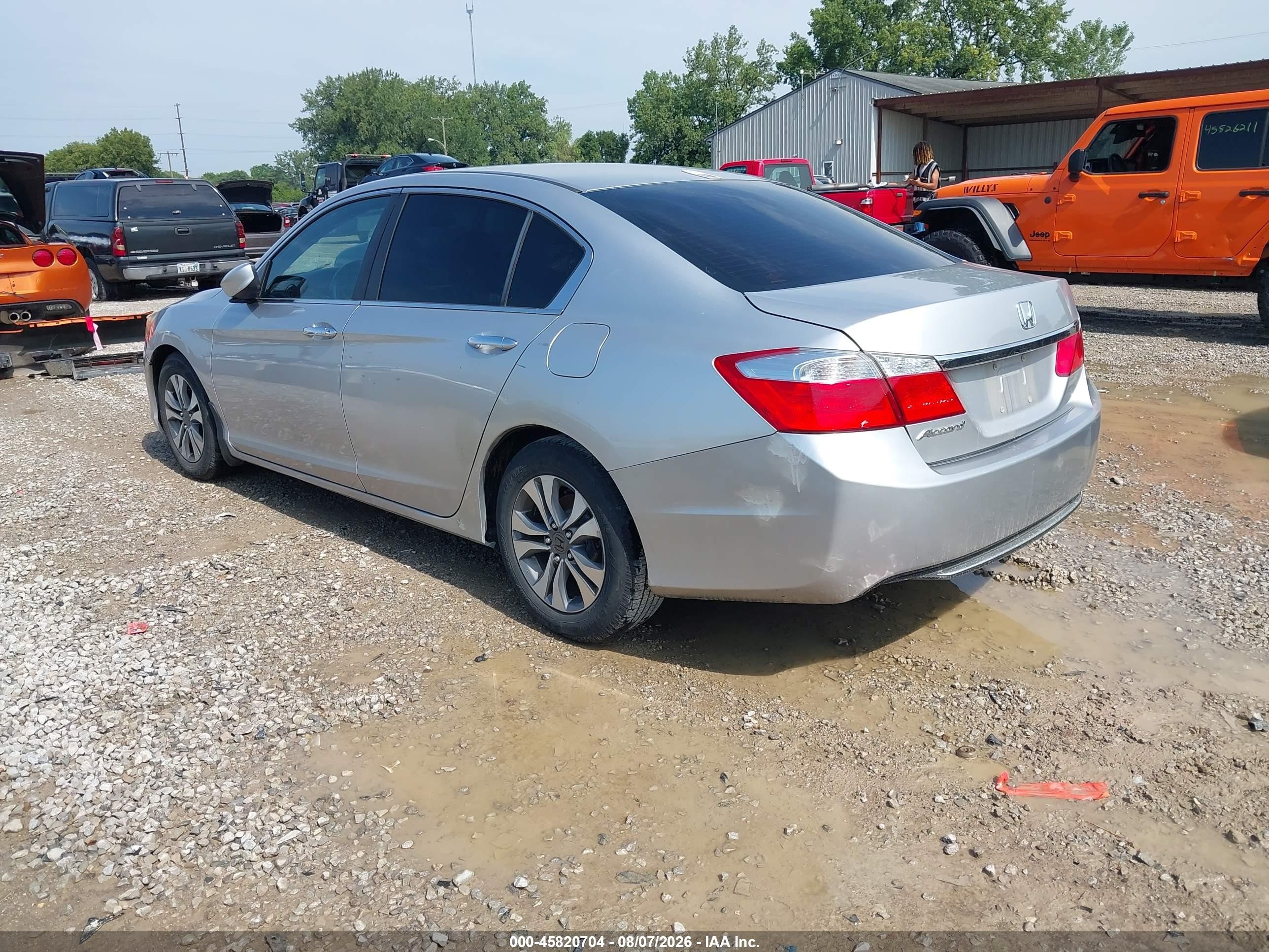 2014 Honda Accord Lx Серебряный vin: 1HGCR2F32EA219500
