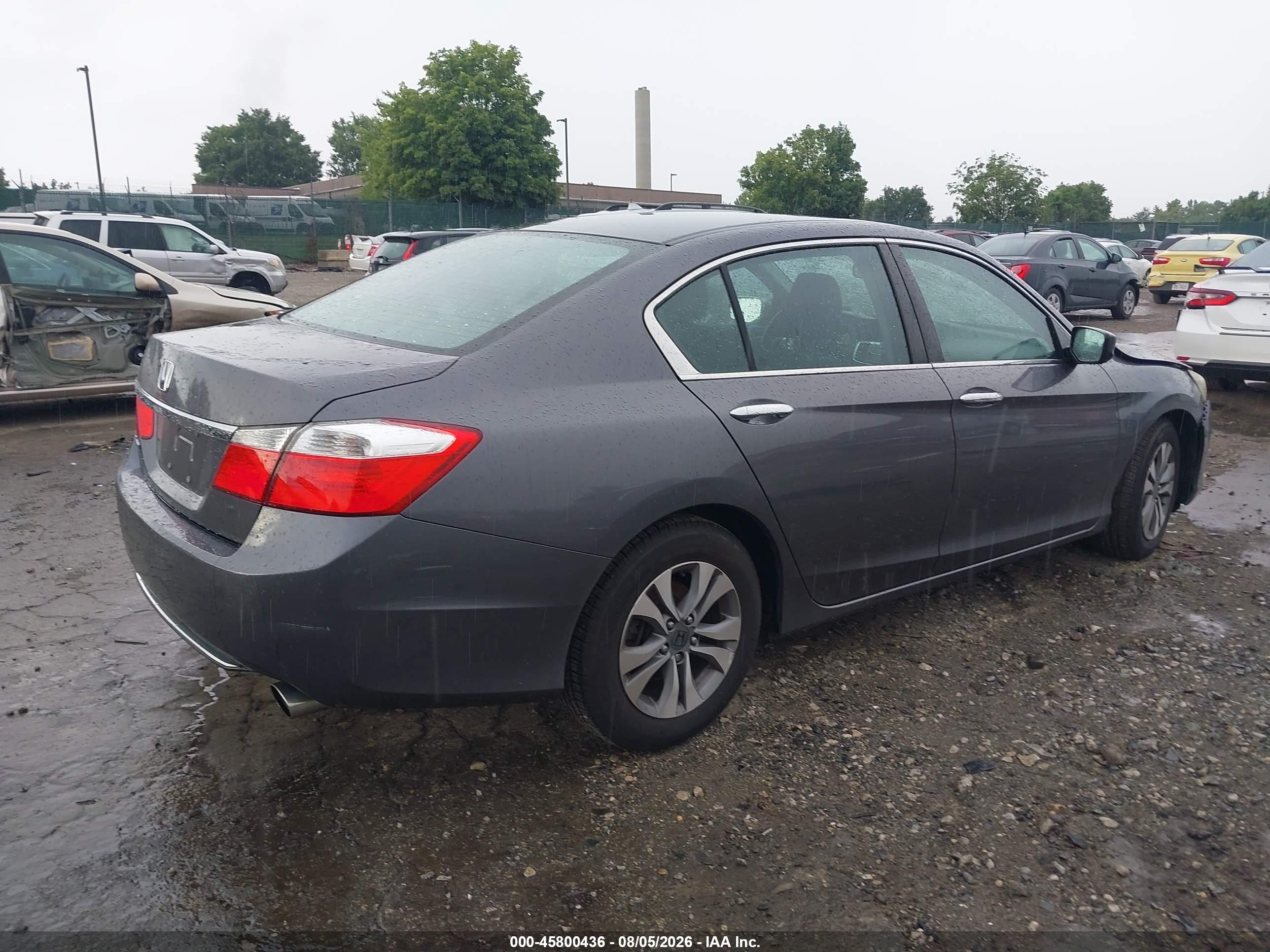 2014 Honda Accord Lx Gray vin: 1HGCR2F32EA225443
