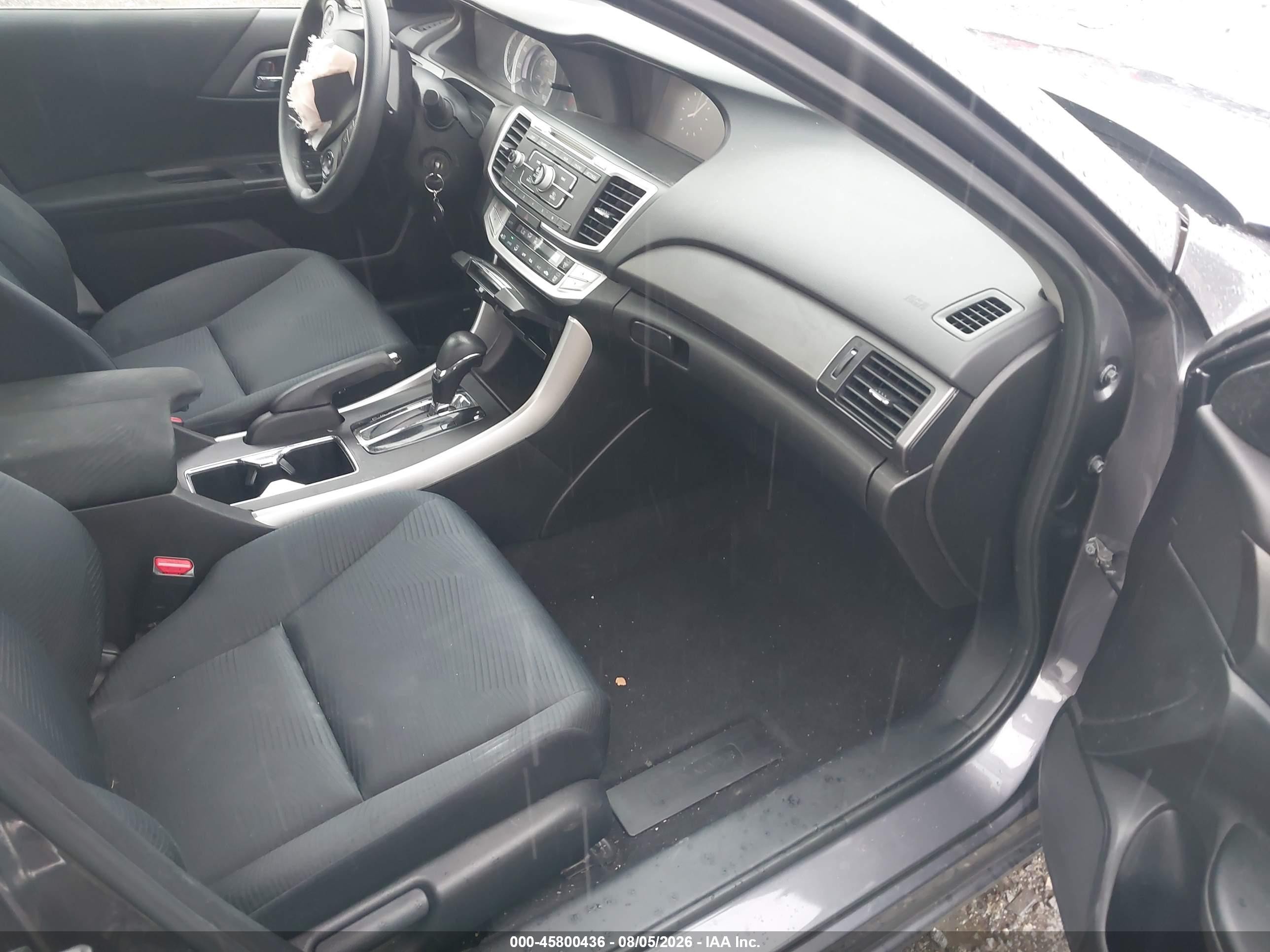 2014 Honda Accord Lx Gray vin: 1HGCR2F32EA225443