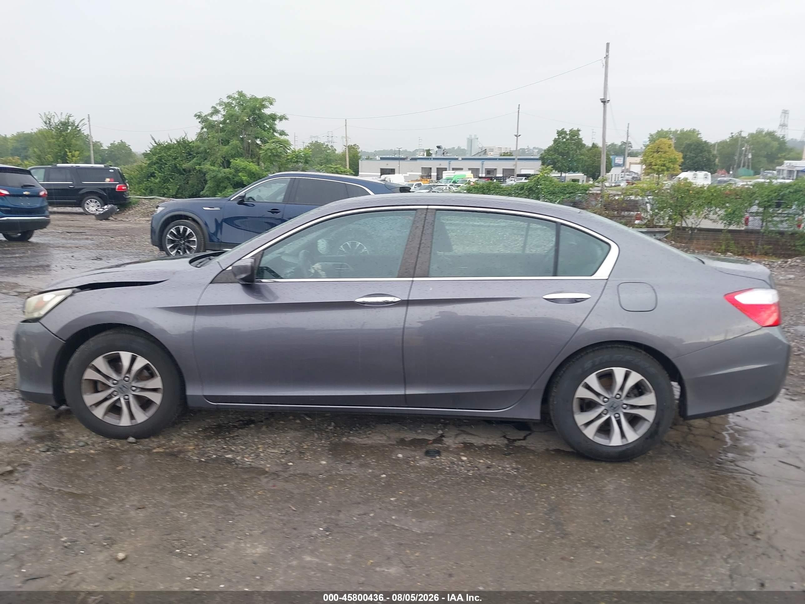 2014 Honda Accord Lx Gray vin: 1HGCR2F32EA225443
