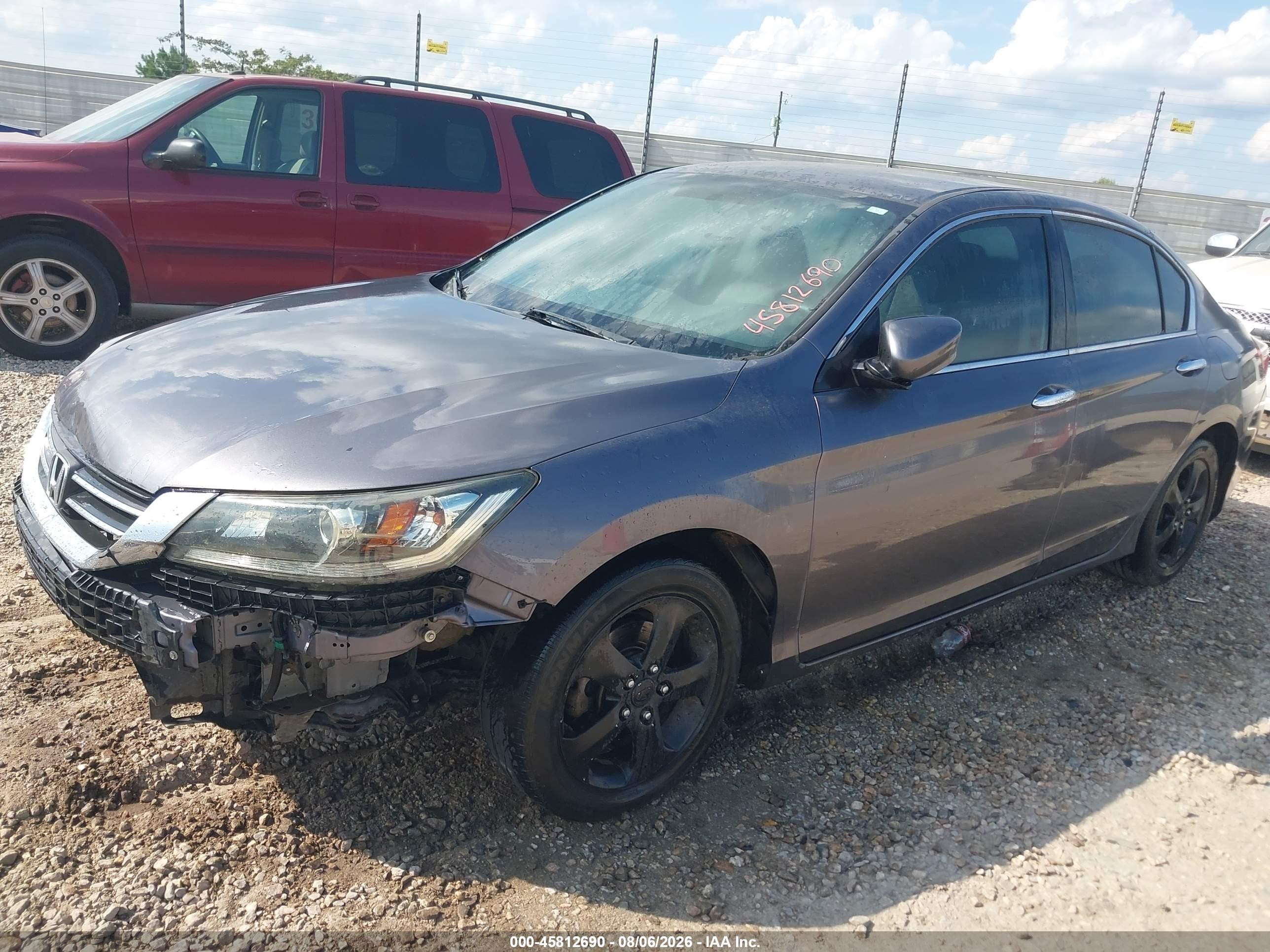 2014 Honda Accord Lx Gray vin: 1HGCR2F32EA265649