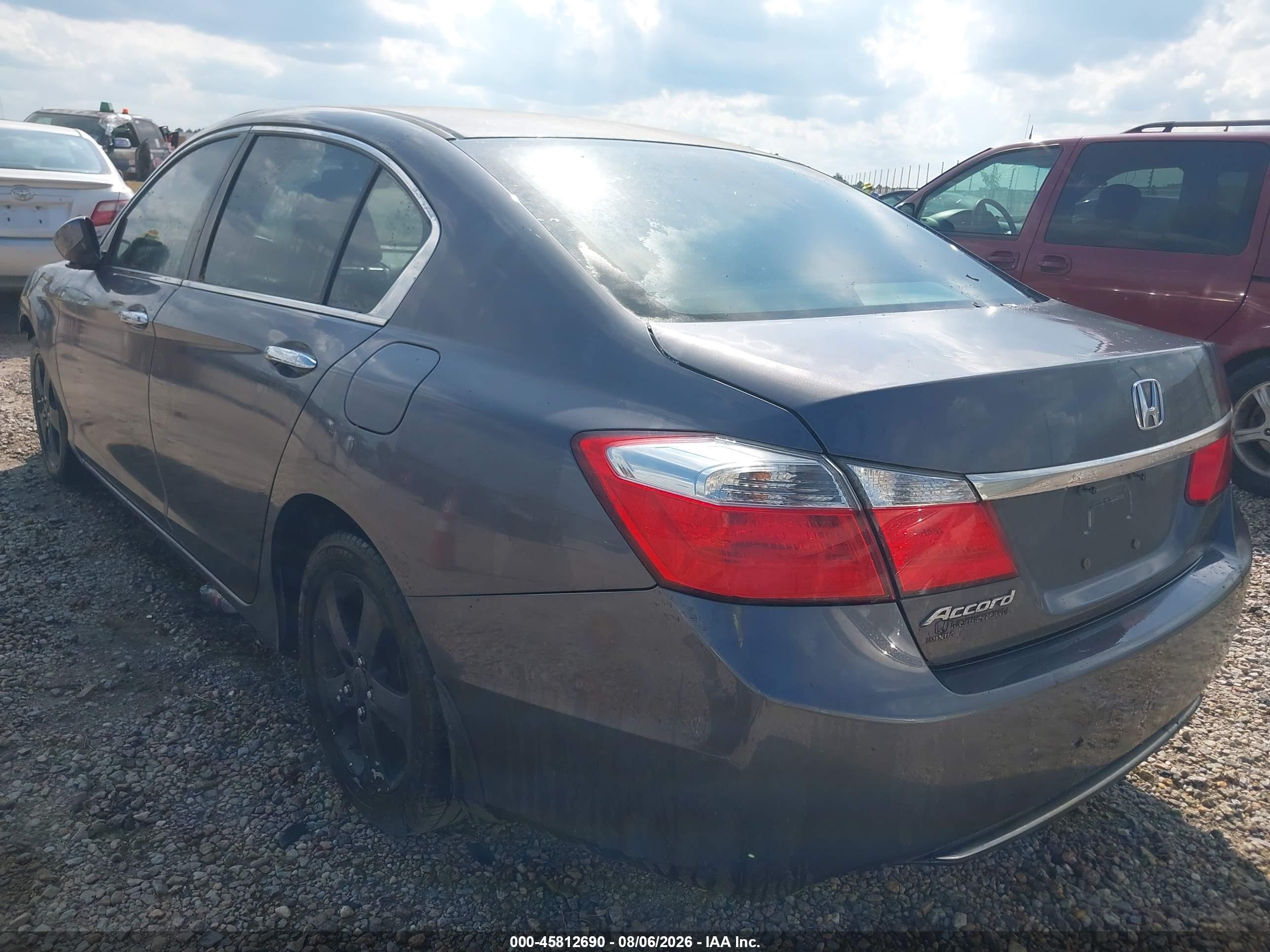 2014 Honda Accord Lx Gray vin: 1HGCR2F32EA265649