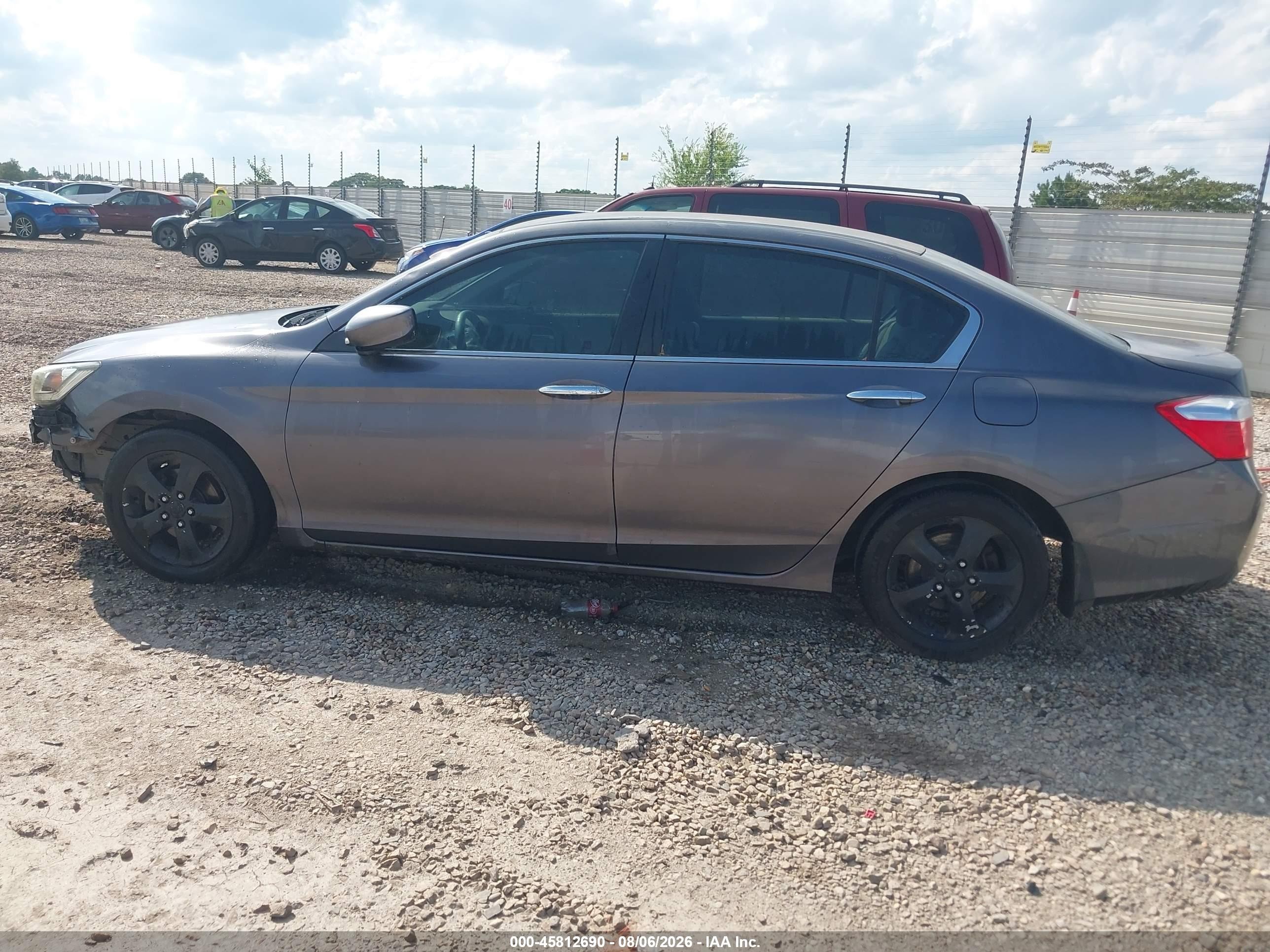 2014 Honda Accord Lx Gray vin: 1HGCR2F32EA265649