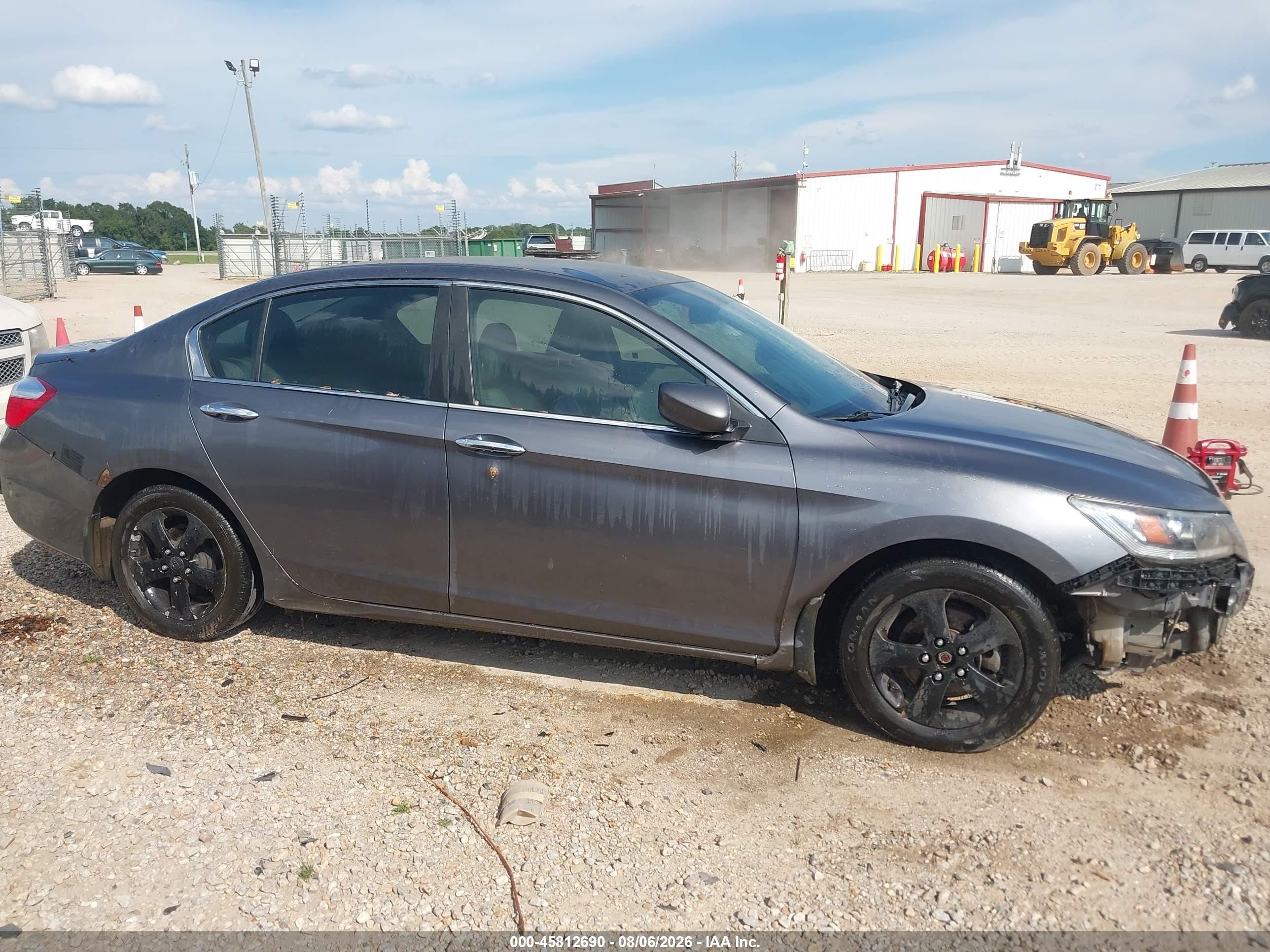2014 Honda Accord Lx Gray vin: 1HGCR2F32EA265649
