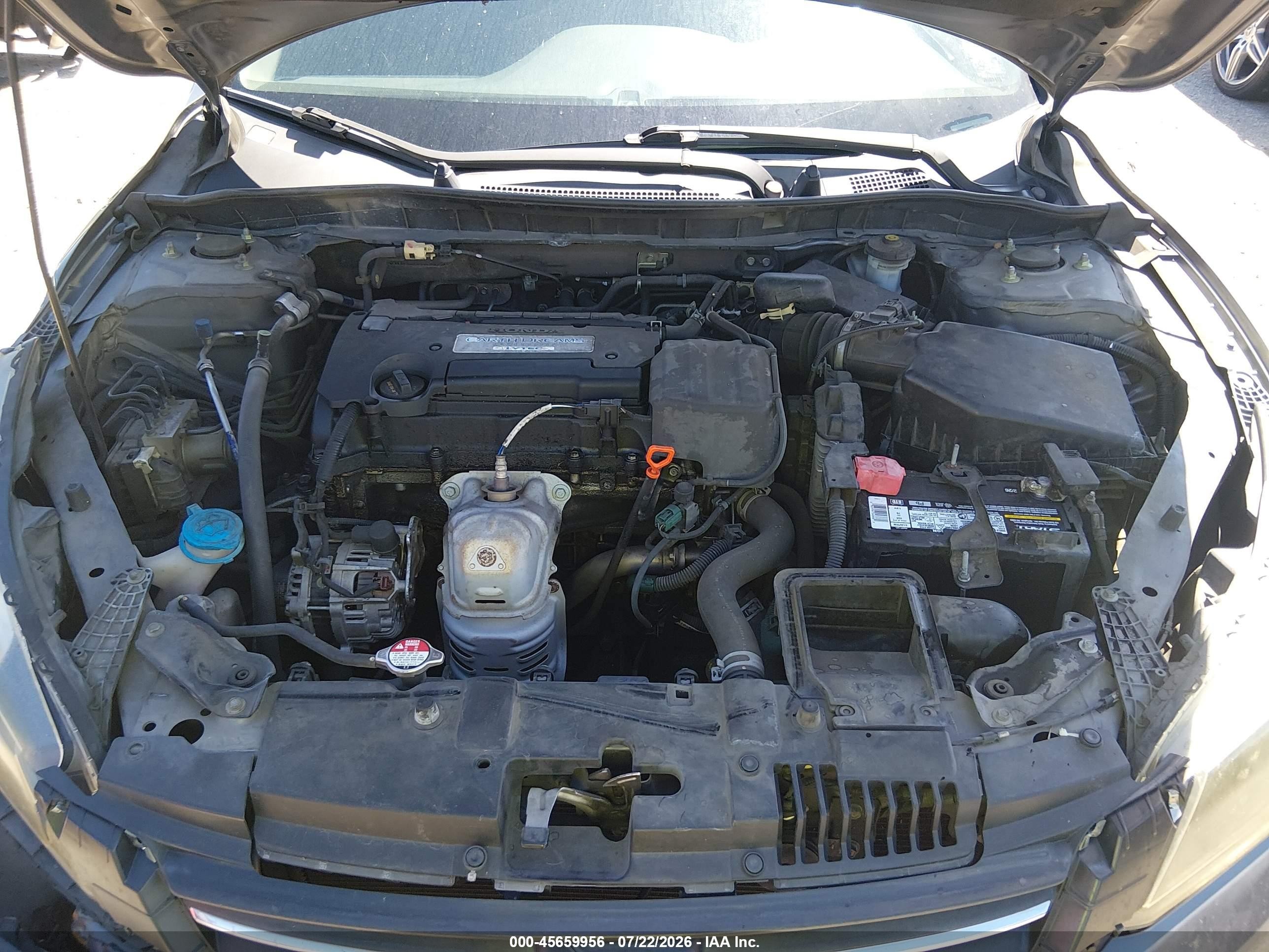 2014 Honda Accord Lx Gray vin: 1HGCR2F32EA273928