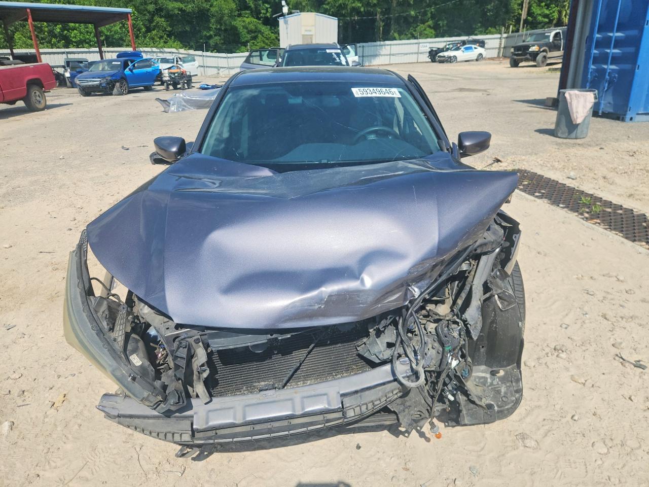 2014 Honda Accord Lx Серый vin: 1HGCR2F32EA277557
