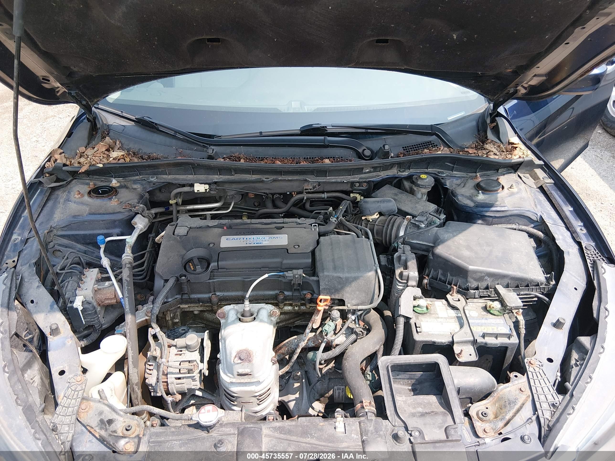2014 Honda Accord Lx Blue vin: 1HGCR2F32EA283407