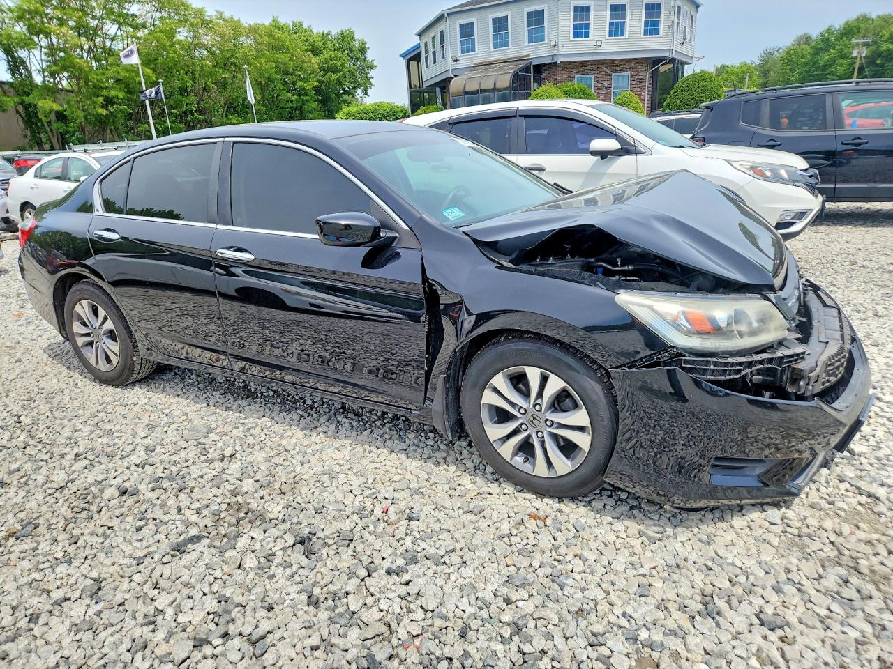 2014 Honda Accord Lx Black vin: 1HGCR2F32EA285559