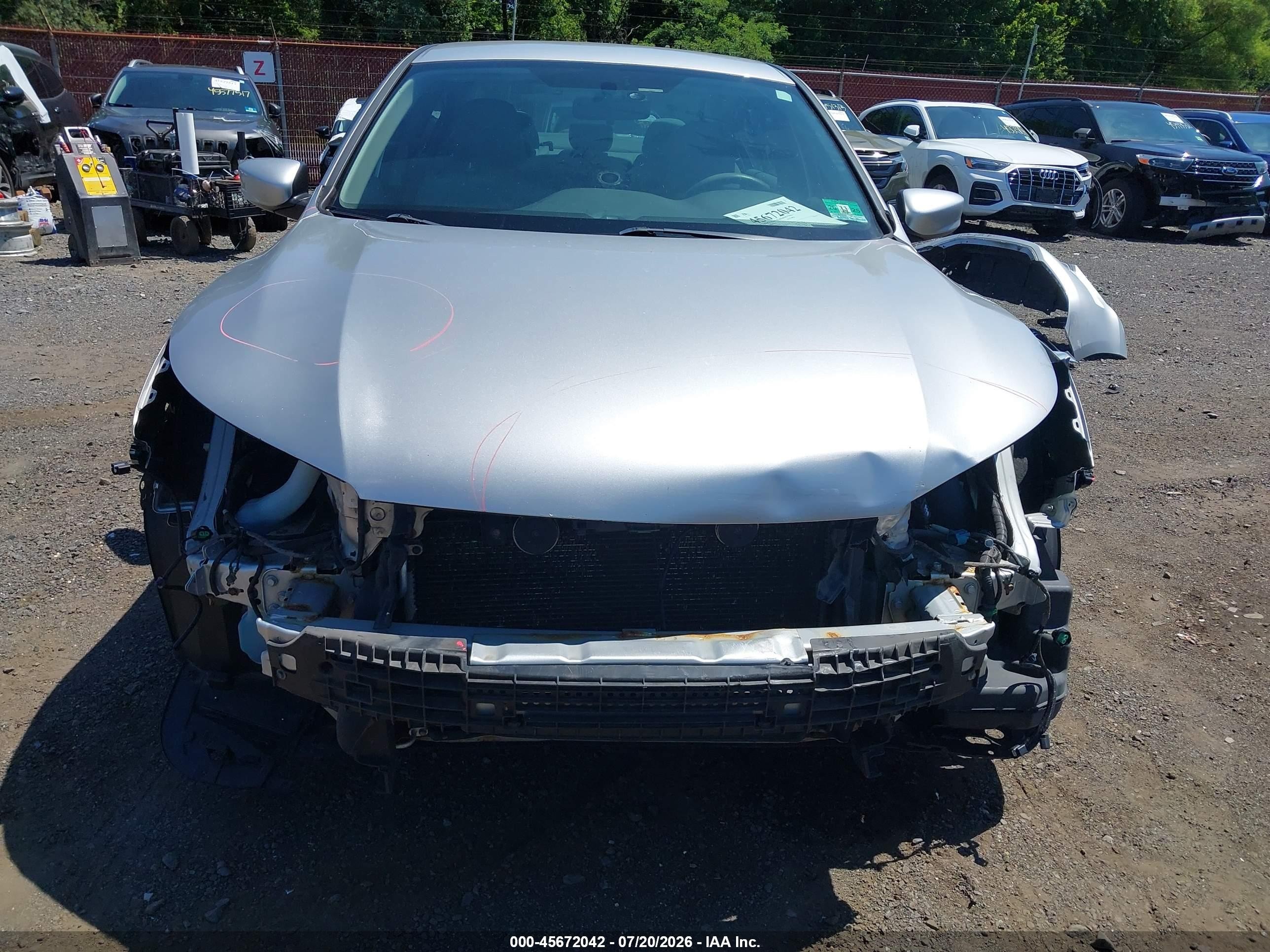 2015 Honda Accord Lx Серебряный vin: 1HGCR2F32FA033201