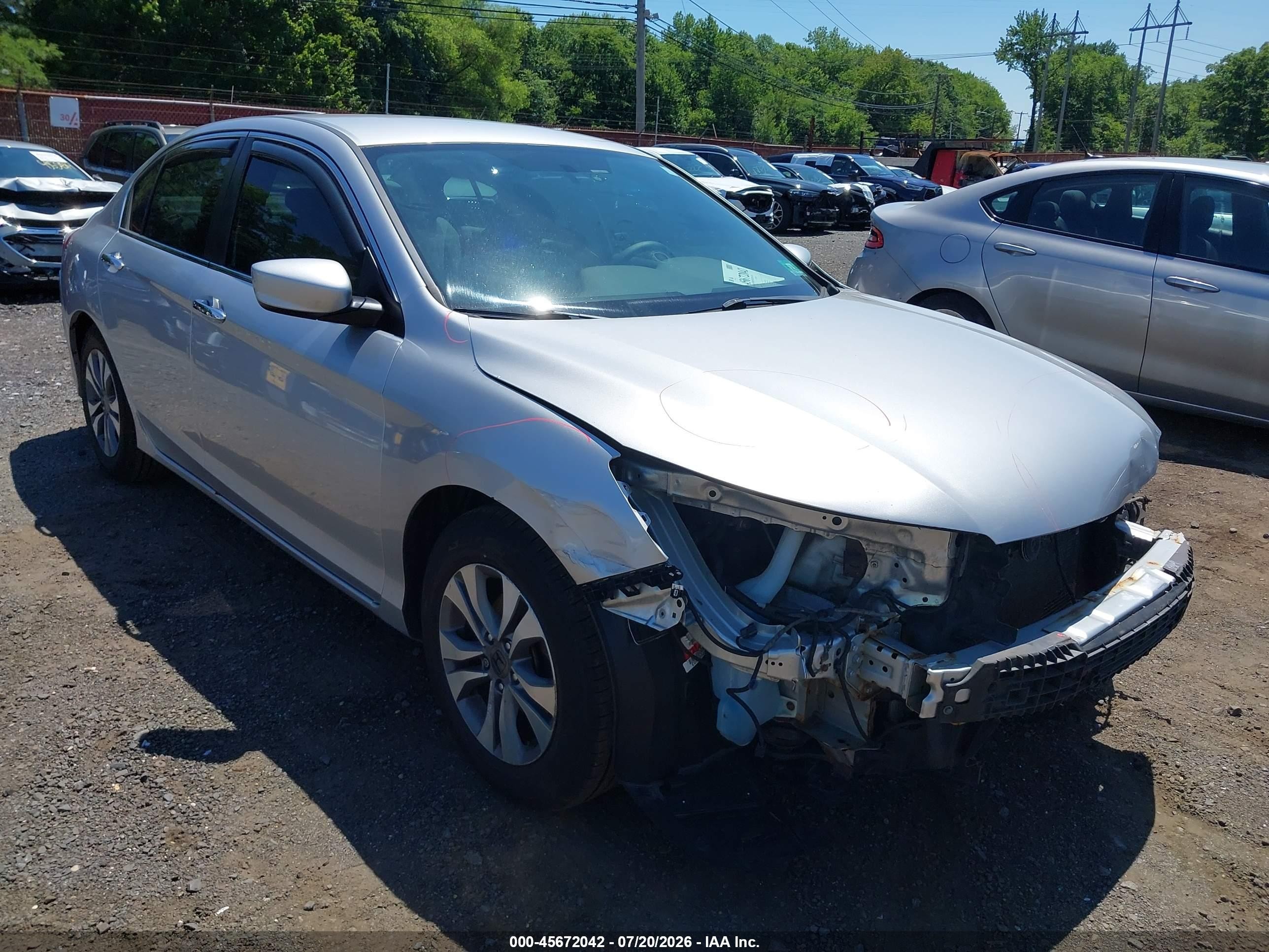 2015 Honda Accord Lx Серебряный vin: 1HGCR2F32FA033201