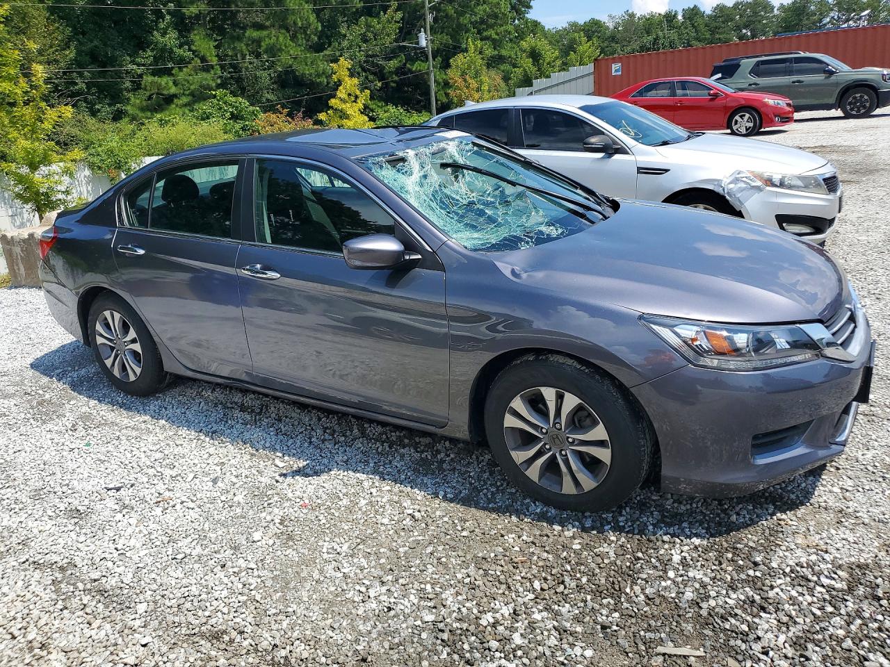 2015 Honda Accord Lx Gray vin: 1HGCR2F32FA050970