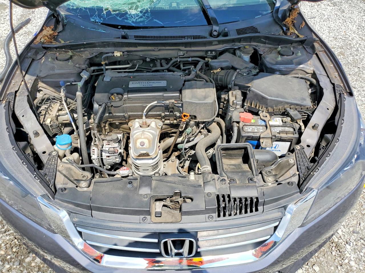 2015 Honda Accord Lx Gray vin: 1HGCR2F32FA050970