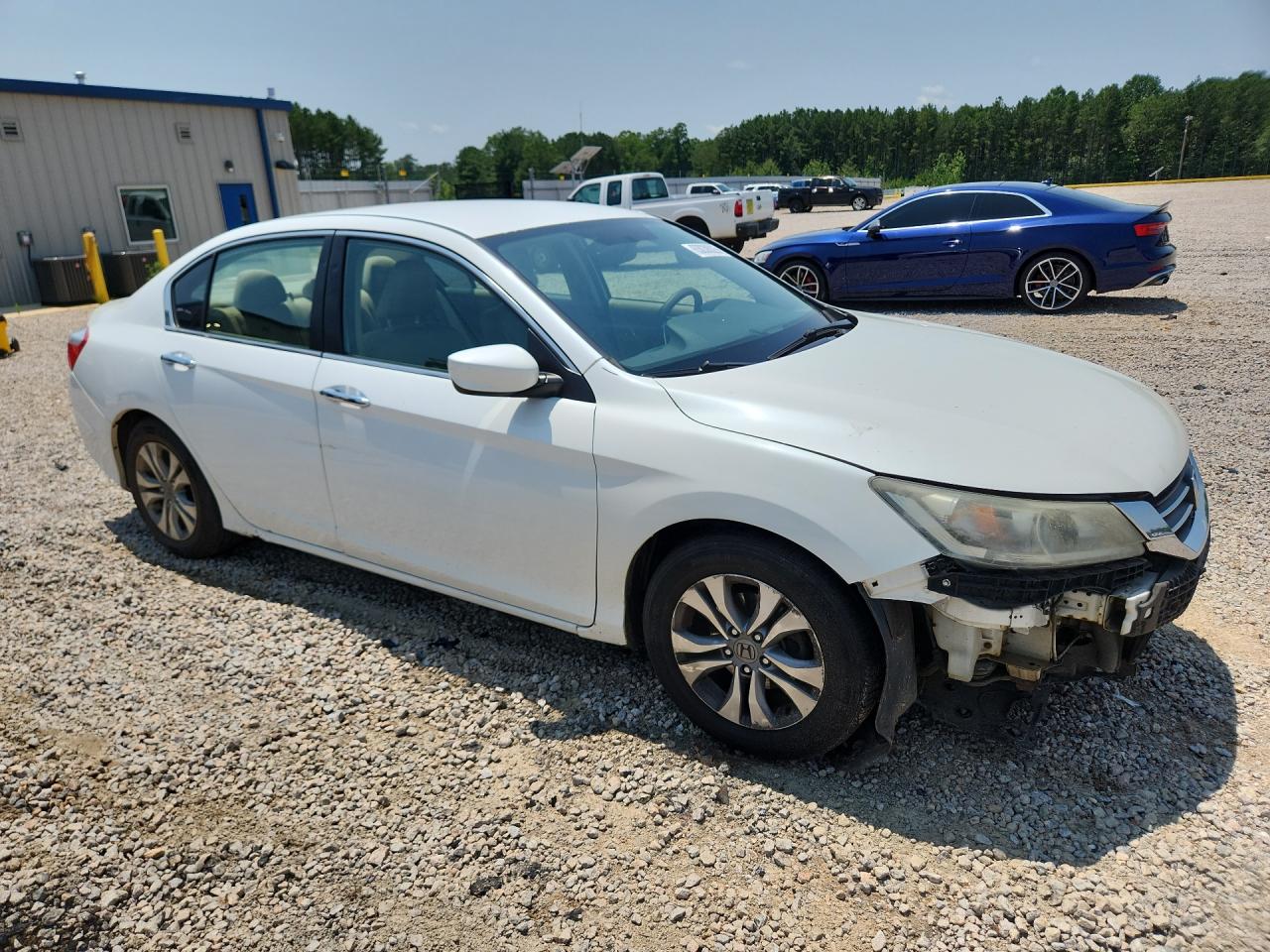 2015 Honda Accord Lx White vin: 1HGCR2F32FA060236