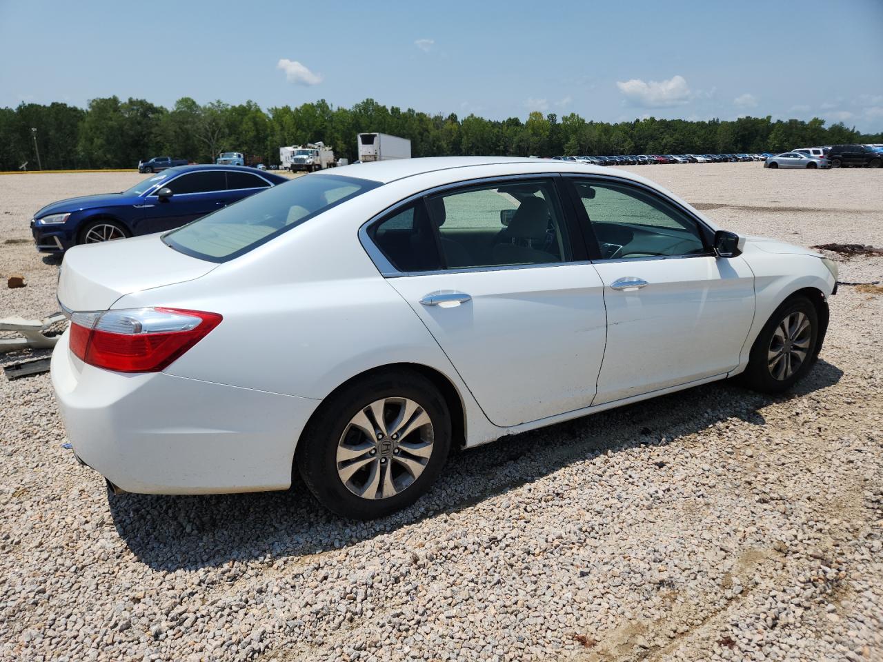 2015 Honda Accord Lx White vin: 1HGCR2F32FA060236