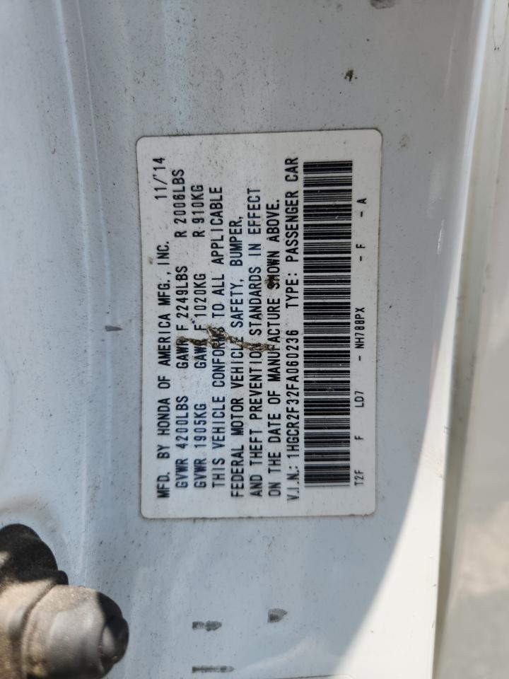 2015 Honda Accord Lx White vin: 1HGCR2F32FA060236